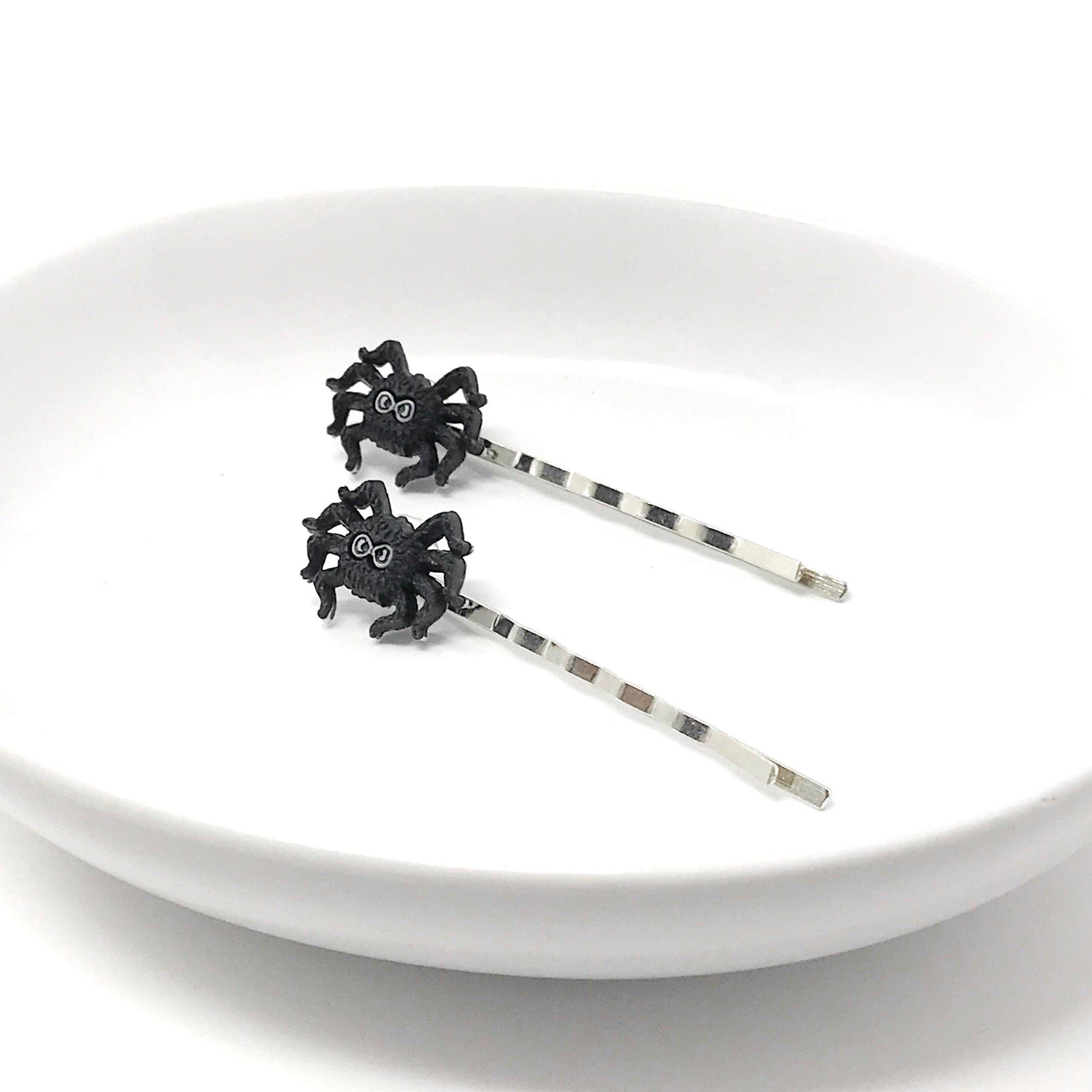 Black Spider Halloween Hair Pins - Spooky and Fun Halloween Accessories