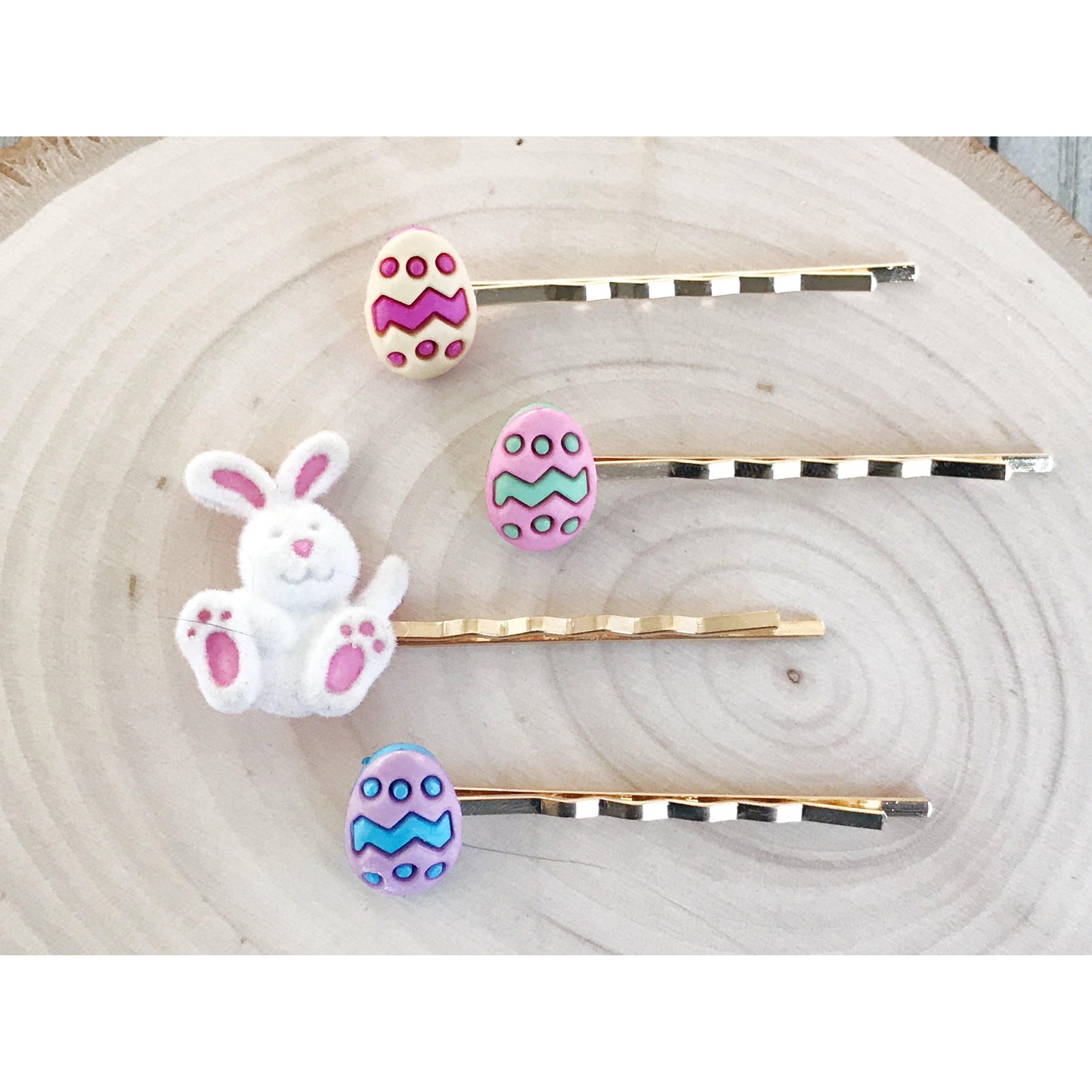 Easter Bunny & Egg Hair Pins Bunny Bobby Pins & Decorative Women's Hair Clips for Easter Festivities