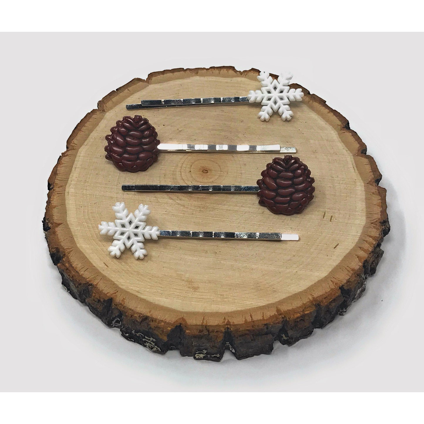 Fall Pinecone Hair Pins Winter Snowflake Bobby Pins