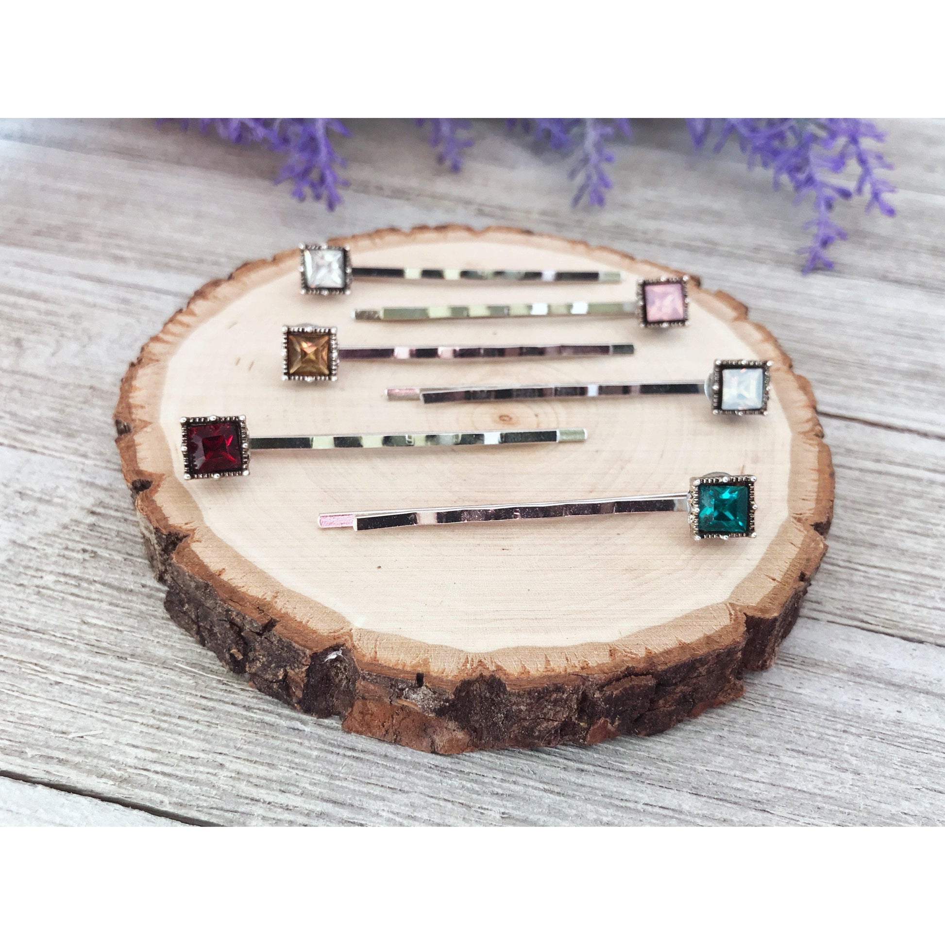 Multi Color Acrylic Square Hair Pins: Boho Chic Accessories for Unique Hairstyles