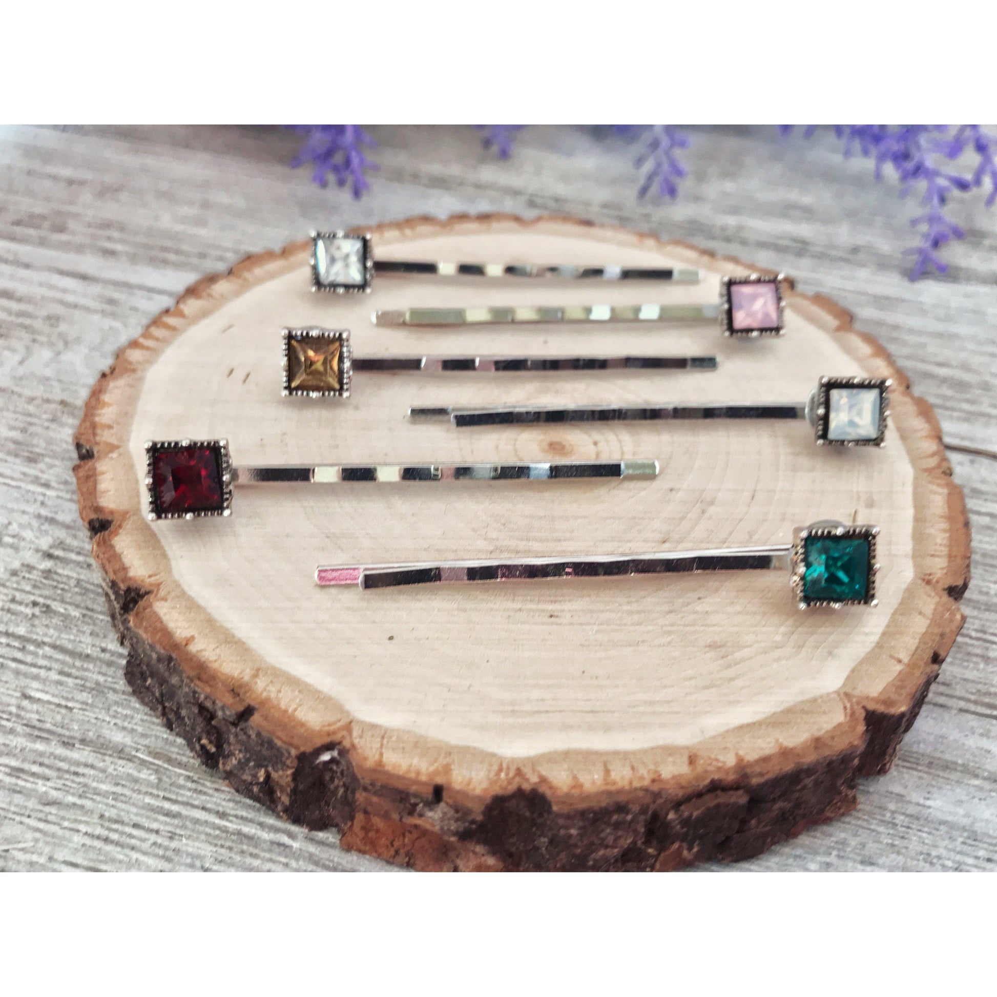 Multi Color Acrylic Square Hair Pins: Boho Chic Accessories for Unique Hairstyles
