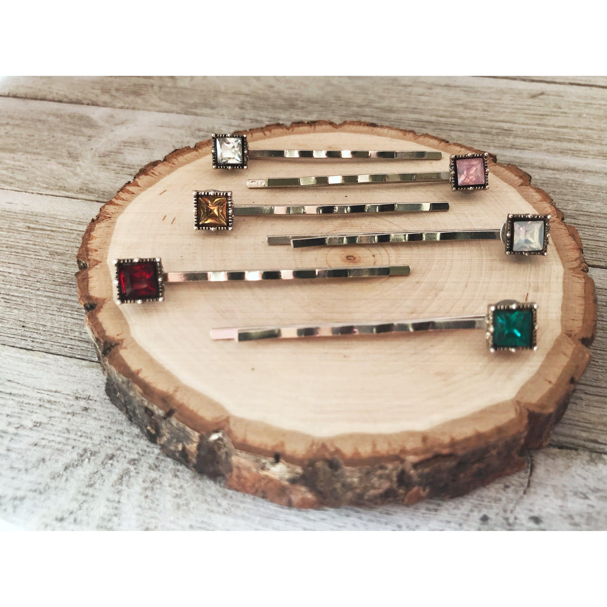 Multi Color Acrylic Square Hair Pins: Boho Chic Accessories for Unique Hairstyles