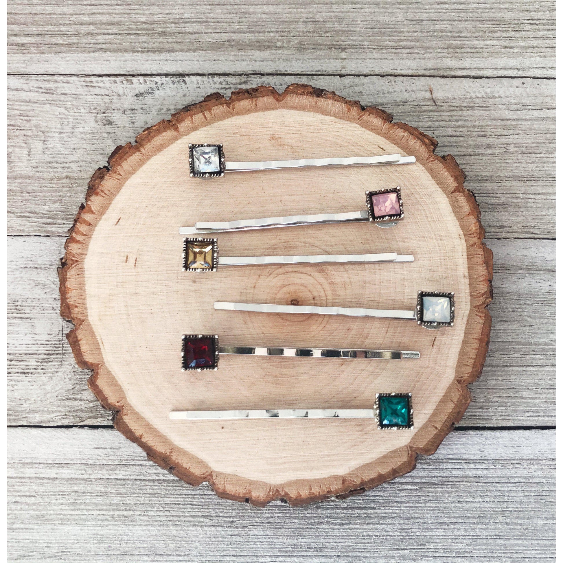 Multi Color Acrylic Square Hair Pins: Boho Chic Accessories for Unique Hairstyles