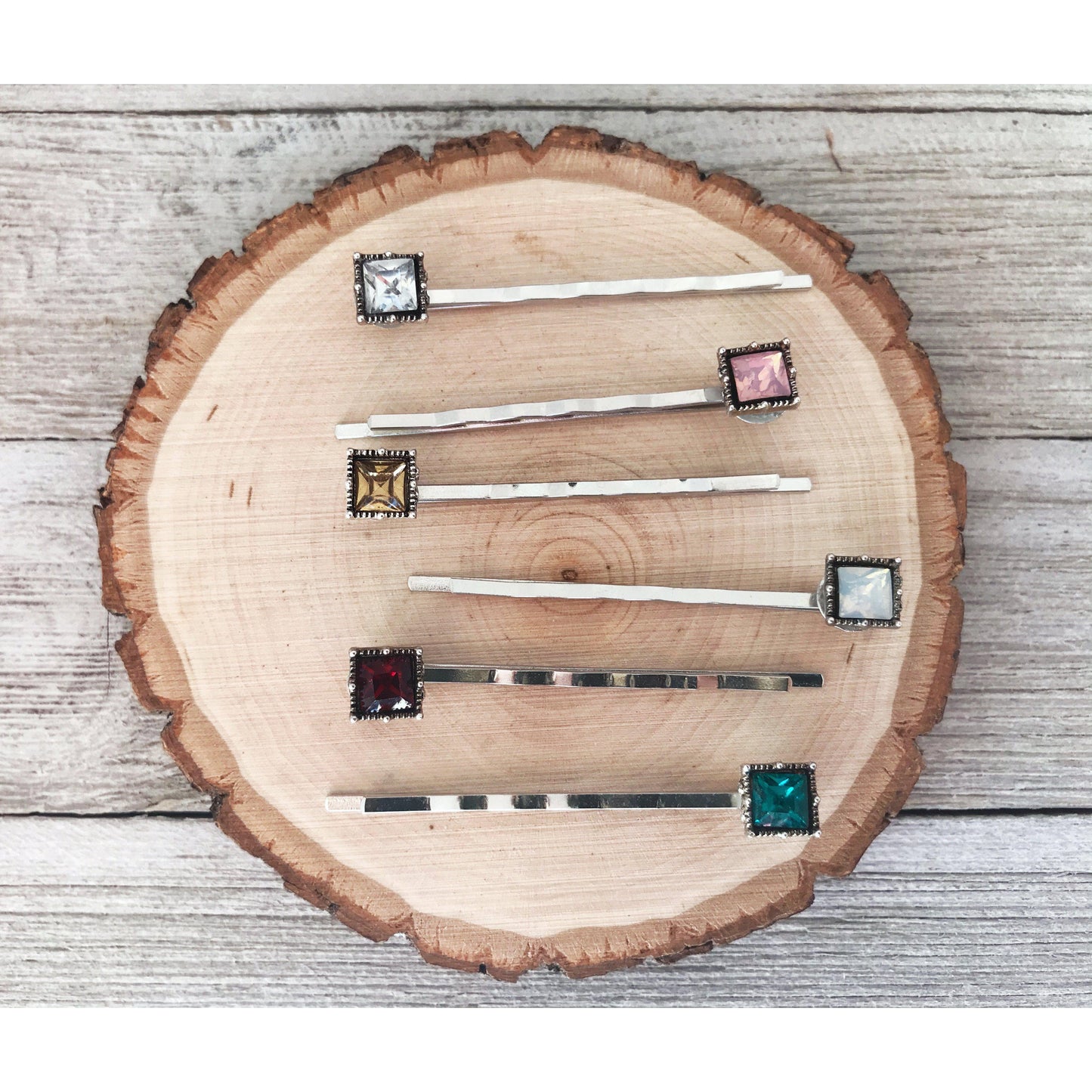 Multi Color Acrylic Square Hair Pins: Boho Chic Accessories for Unique Hairstyles