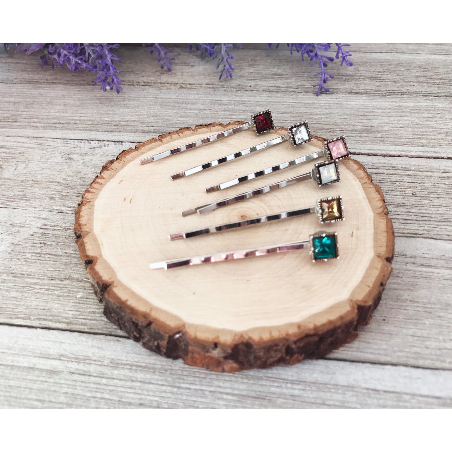 Multi Color Acrylic Square Hair Pins: Boho Chic Accessories for Unique Hairstyles
