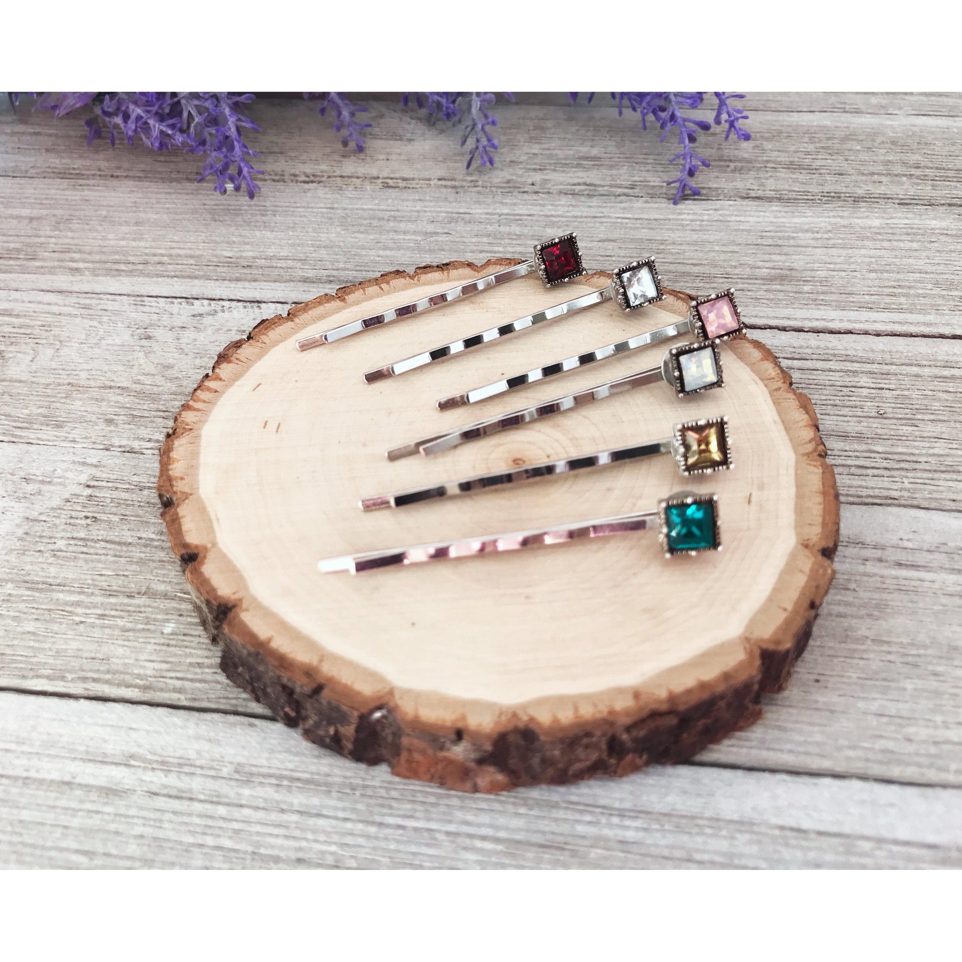 Multi Color Acrylic Square Hair Pins: Boho Chic Accessories for Unique Hairstyles