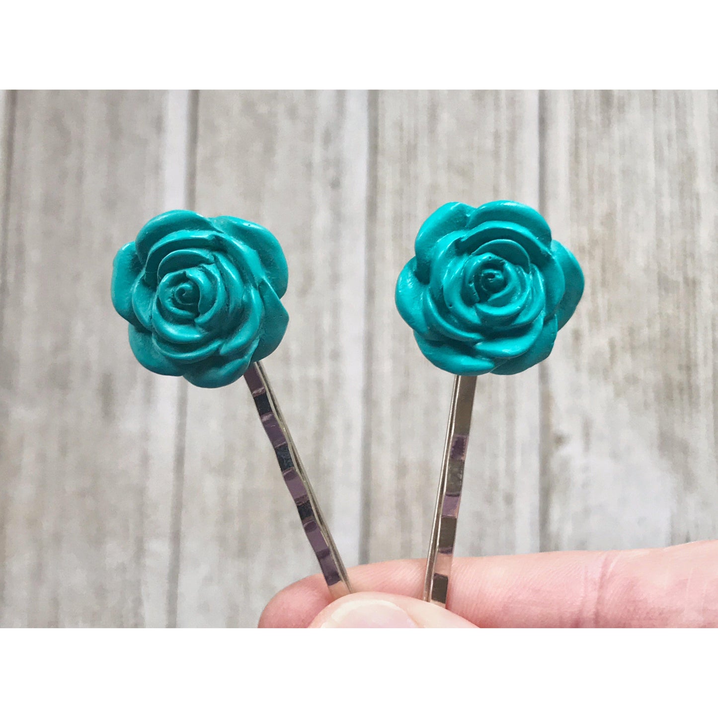 Green Flower Hair Pin, Wedding Hair Jewelry, Flower Hair Pin, Bridal Hair Accessories Flower Bobby Pin