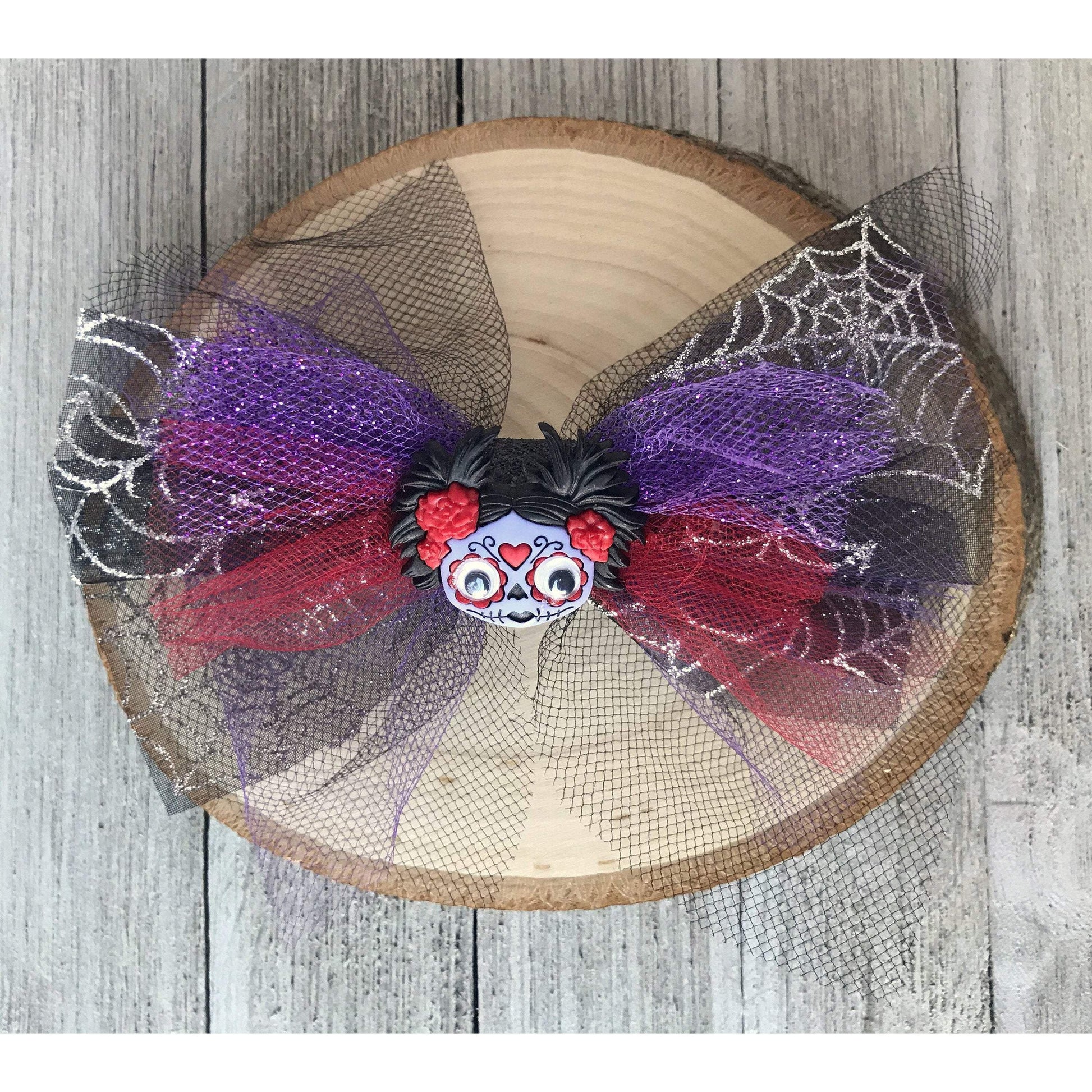 Girl Zombie Halloween Hair Bow - Spooky and Playful Hair Accessory