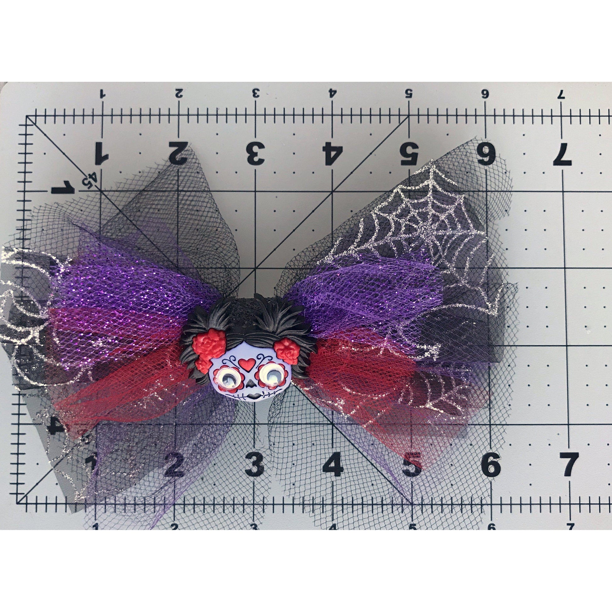 Girl Zombie Halloween Hair Bow - Spooky and Playful Hair Accessory