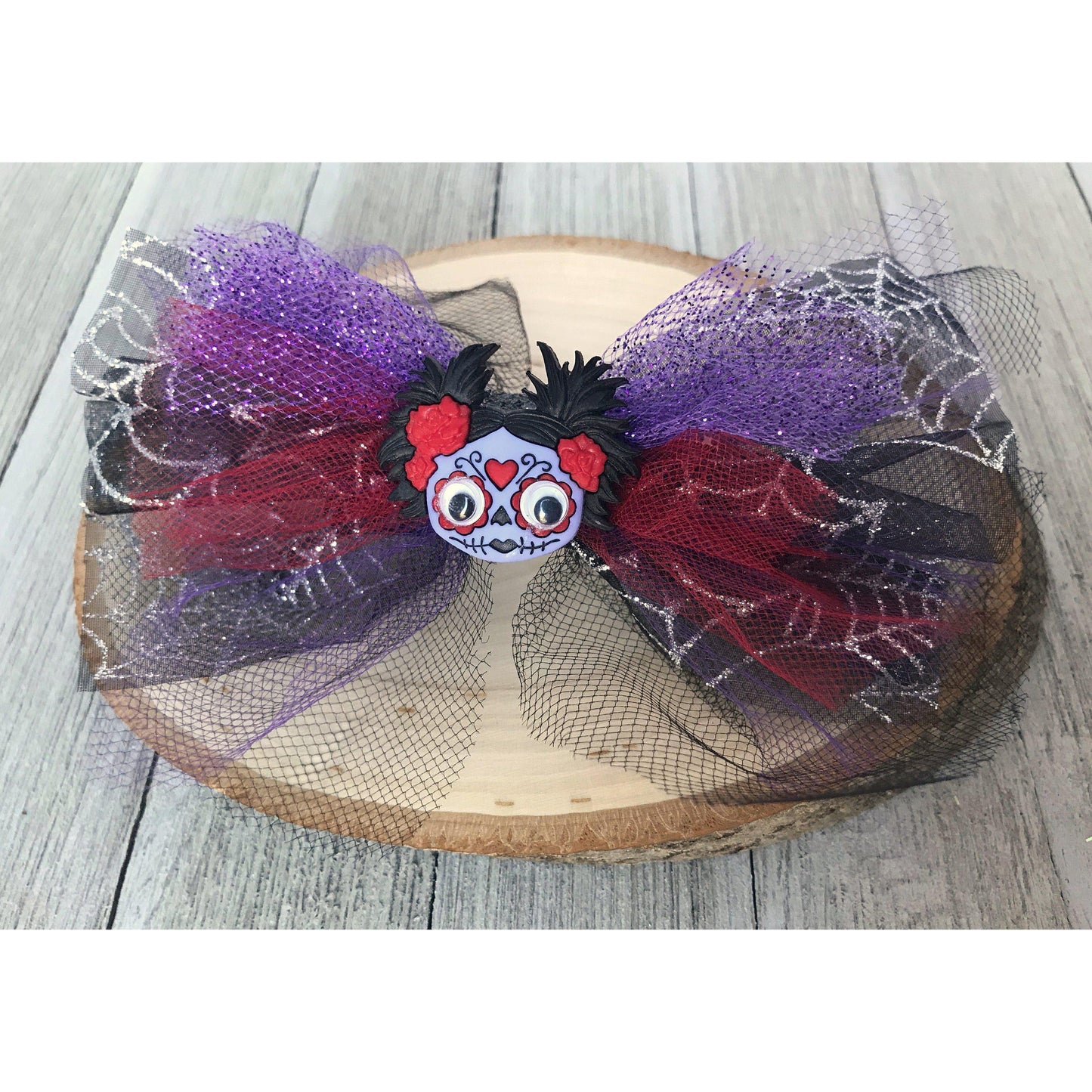 Girl Zombie Halloween Hair Bow - Spooky and Playful Hair Accessory