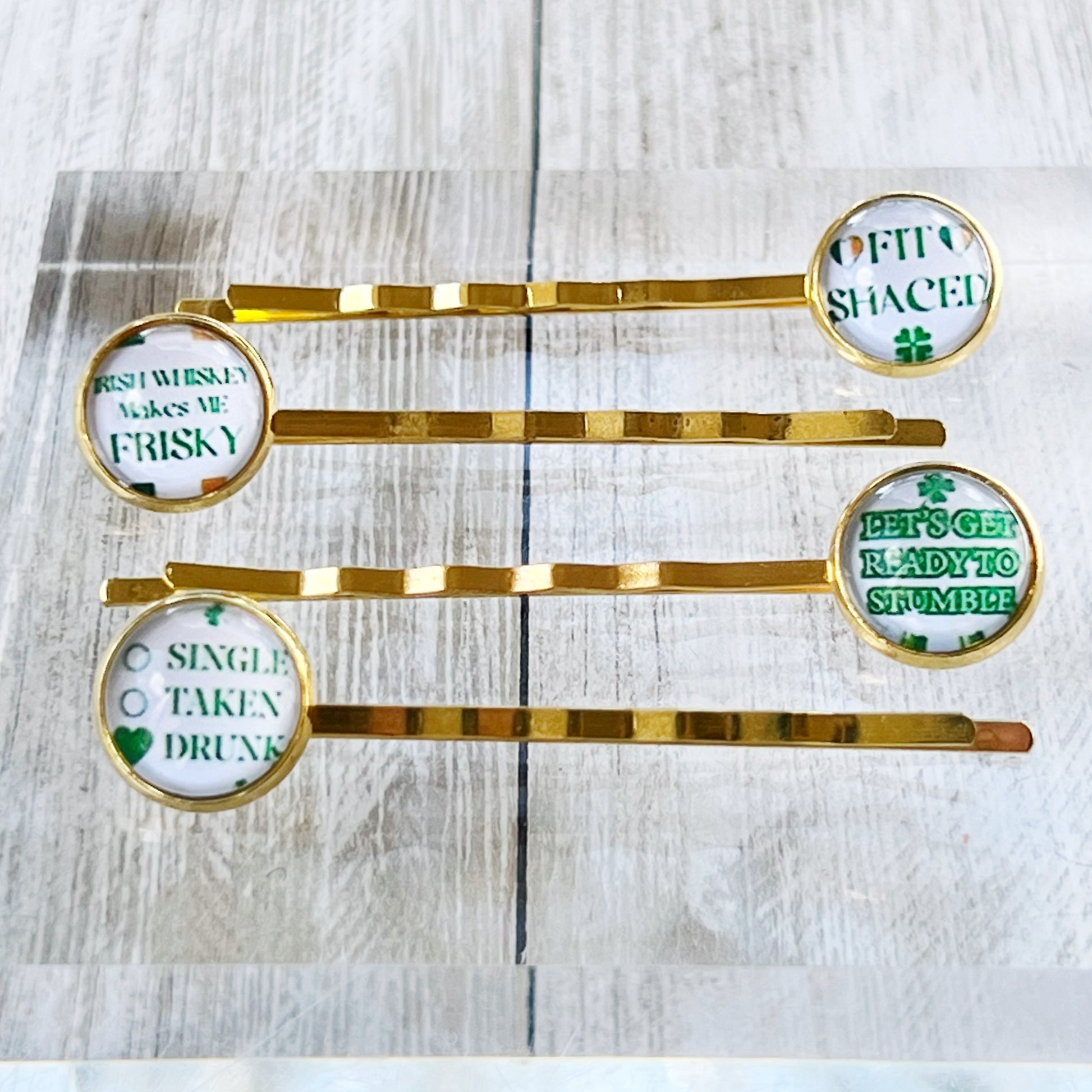 Funny Sayings St Patricks Day Hair Pins