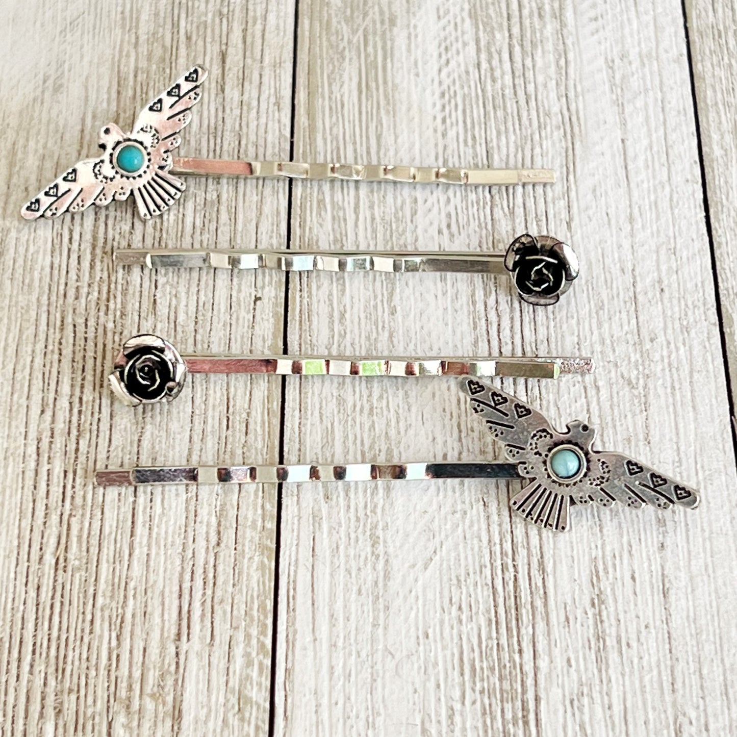 Turquoise Hair Pins, Western Hair Pin, Cowgirl Hair Pin, Decorative Bobby Pin, Womens Hair Accessory, Southwestern Hair Pin, Boho Hair Clips