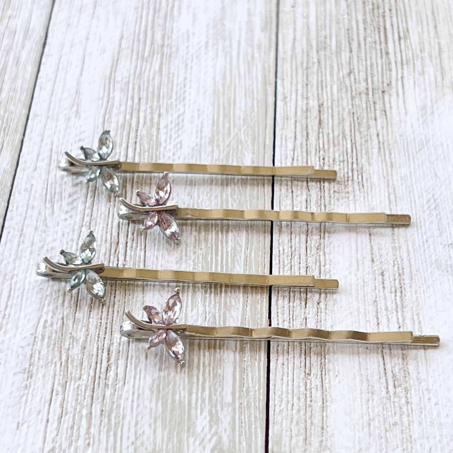 Light Blue and Purple Dragonfly Hair Pin, Hair Pins For Woman, Womens Hair Clip, Womens Bobby Pins, Dragonfly Bobby Pin, Rhinestone Hair Pin