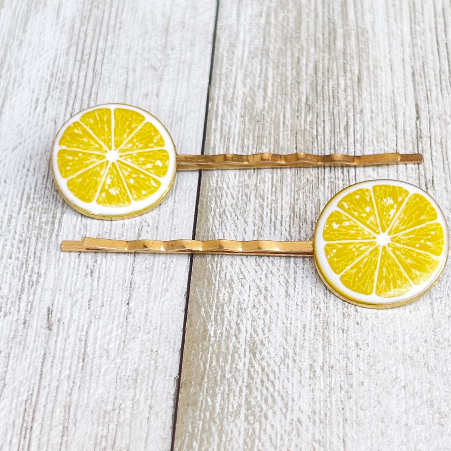 Enamel Lemon Bobby Pins: Sweet Accessories for Fun & Flirty Hairstyles