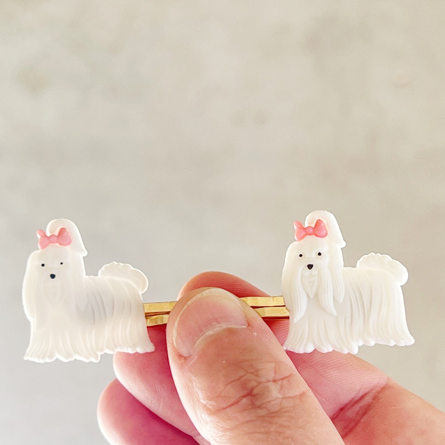 White Dog Hair Pins: Charming Accessories for Dog Lovers