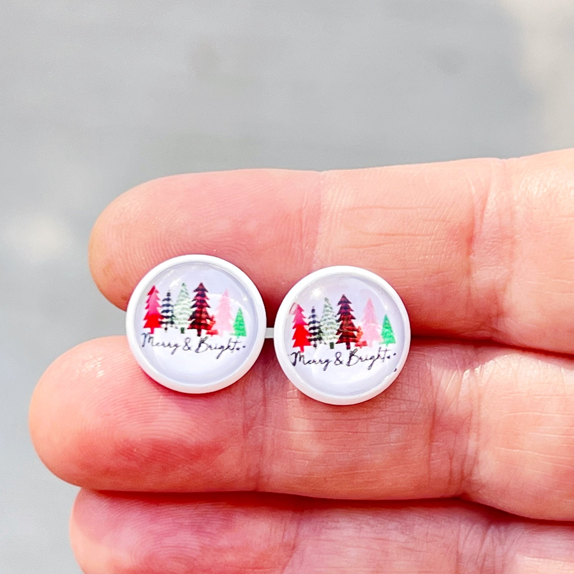 Merry & Bright Christmas Stud Earrings: Festive Accessories to Spark Holiday Cheer