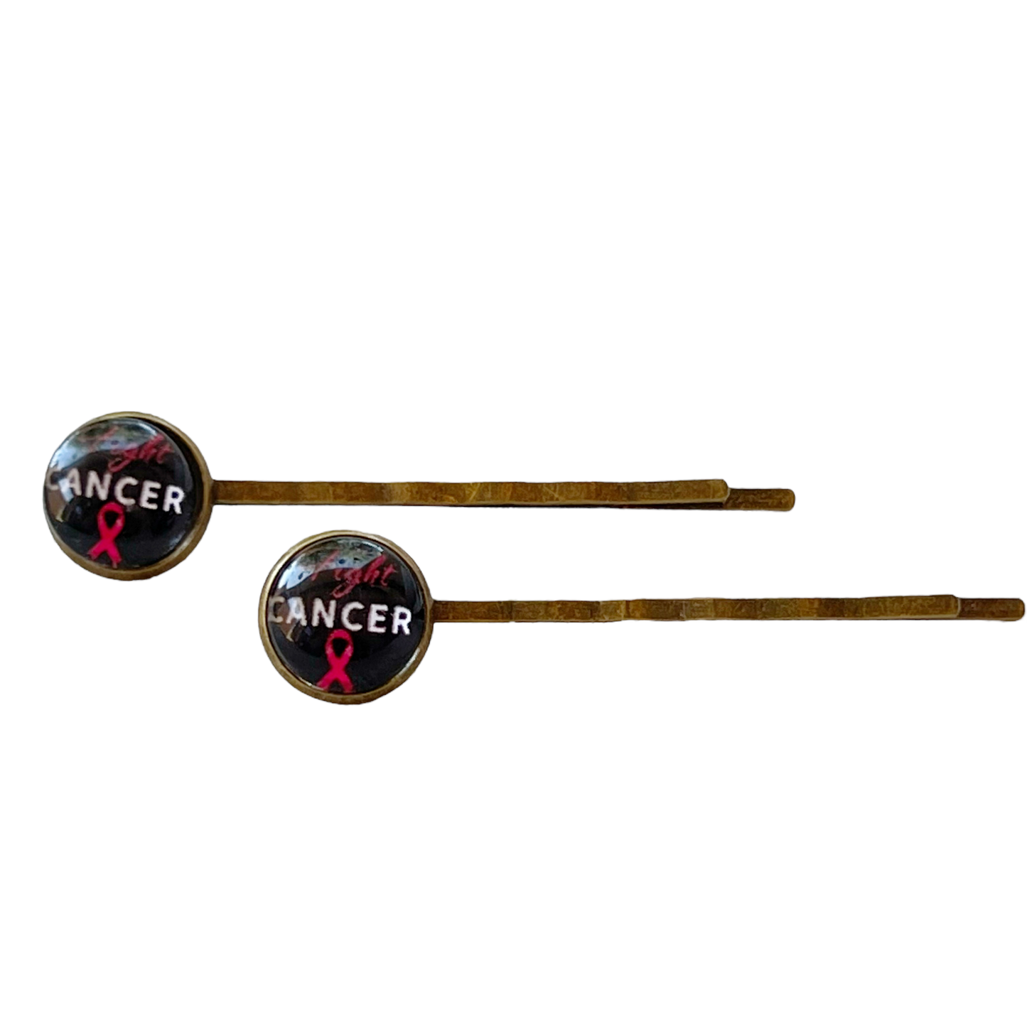 Breast Cancer Awareness Pink Ribbon Hair Pins - Supportive Accessories for a Meaningful Cause