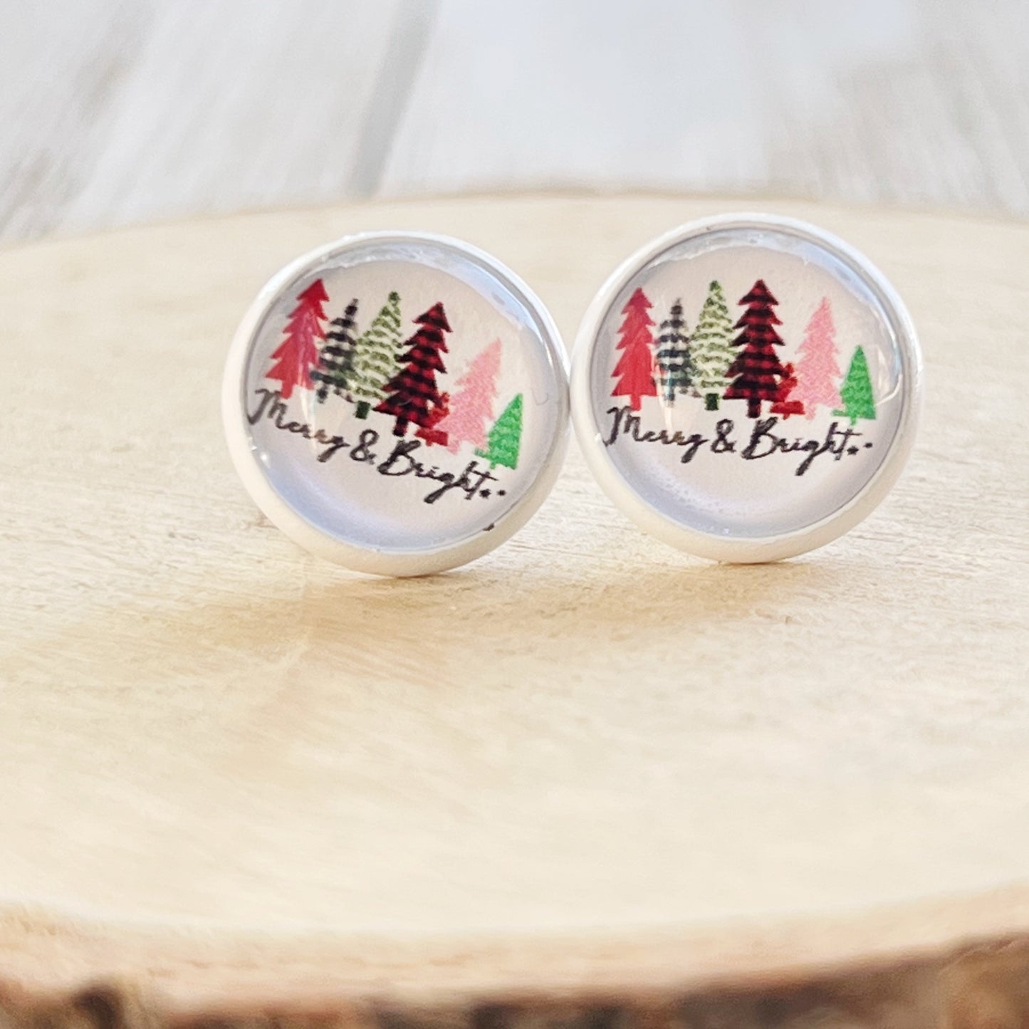 Merry & Bright Christmas Stud Earrings: Festive Accessories to Spark Holiday Cheer