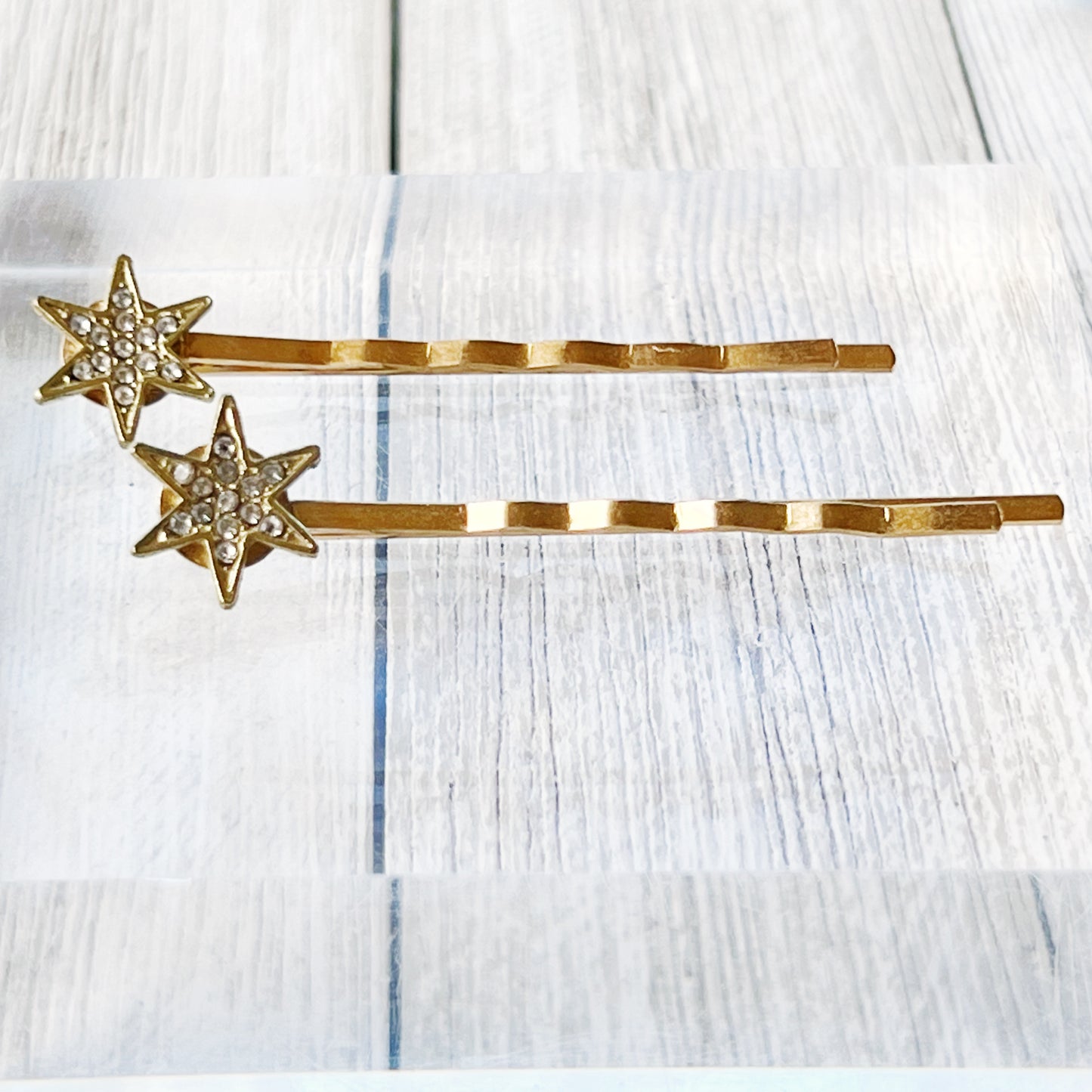 Small Gold Star Hair Bobby Pins