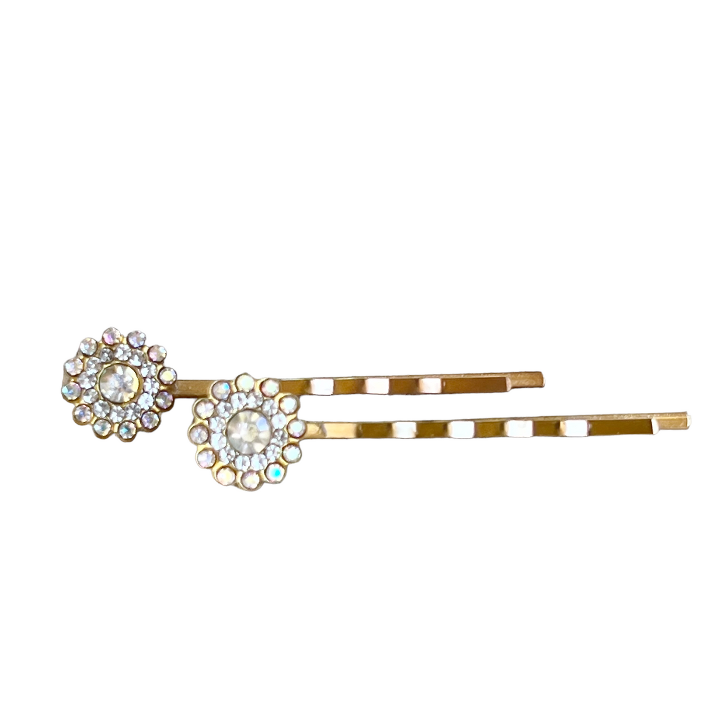 Rhinestone Flower Hair Pins