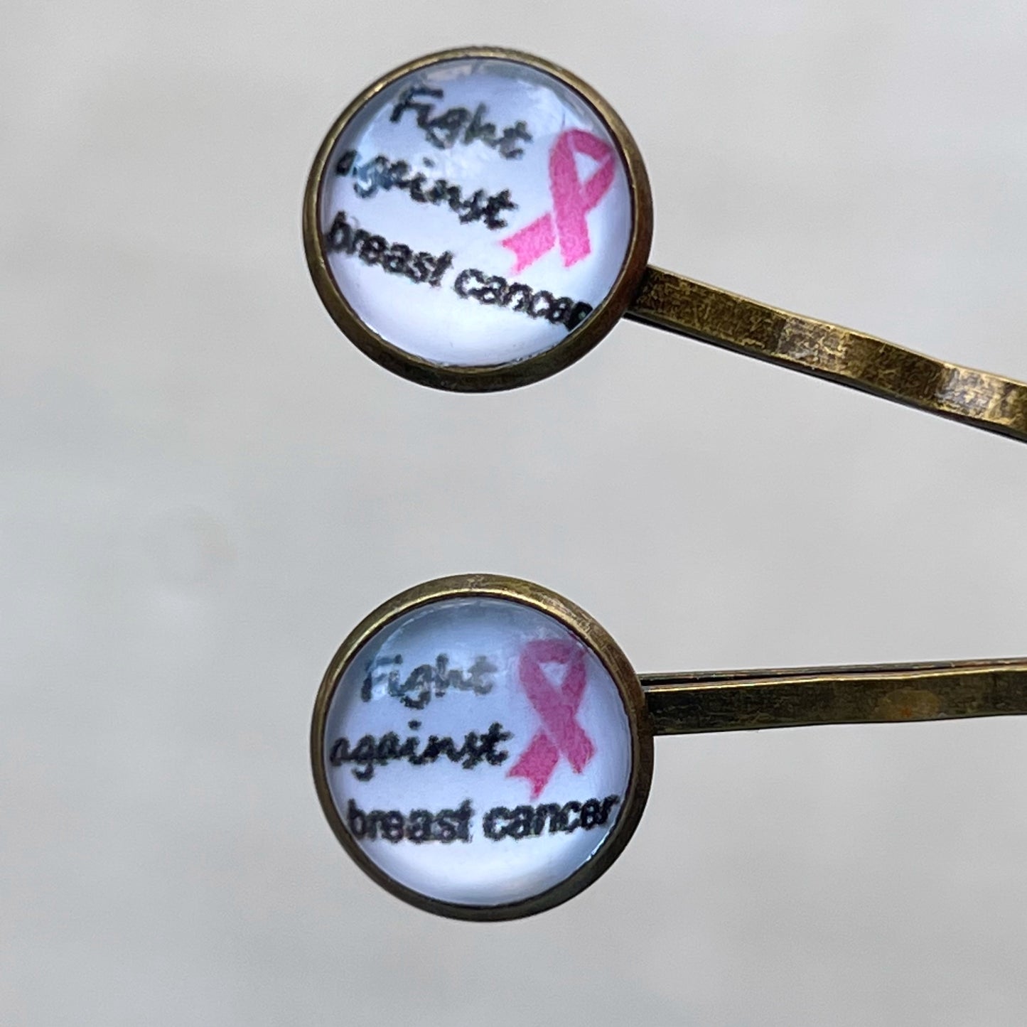 Breast Cancer Awareness Pink Ribbon Hair Pins - Supportive Accessories for a Meaningful Cause