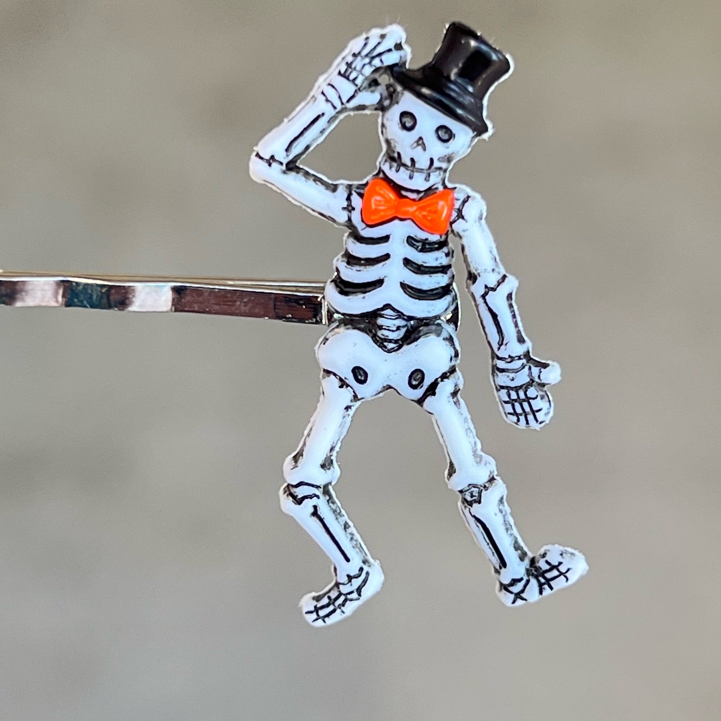 Halloween Dancing Skeletons Hair Pin Set