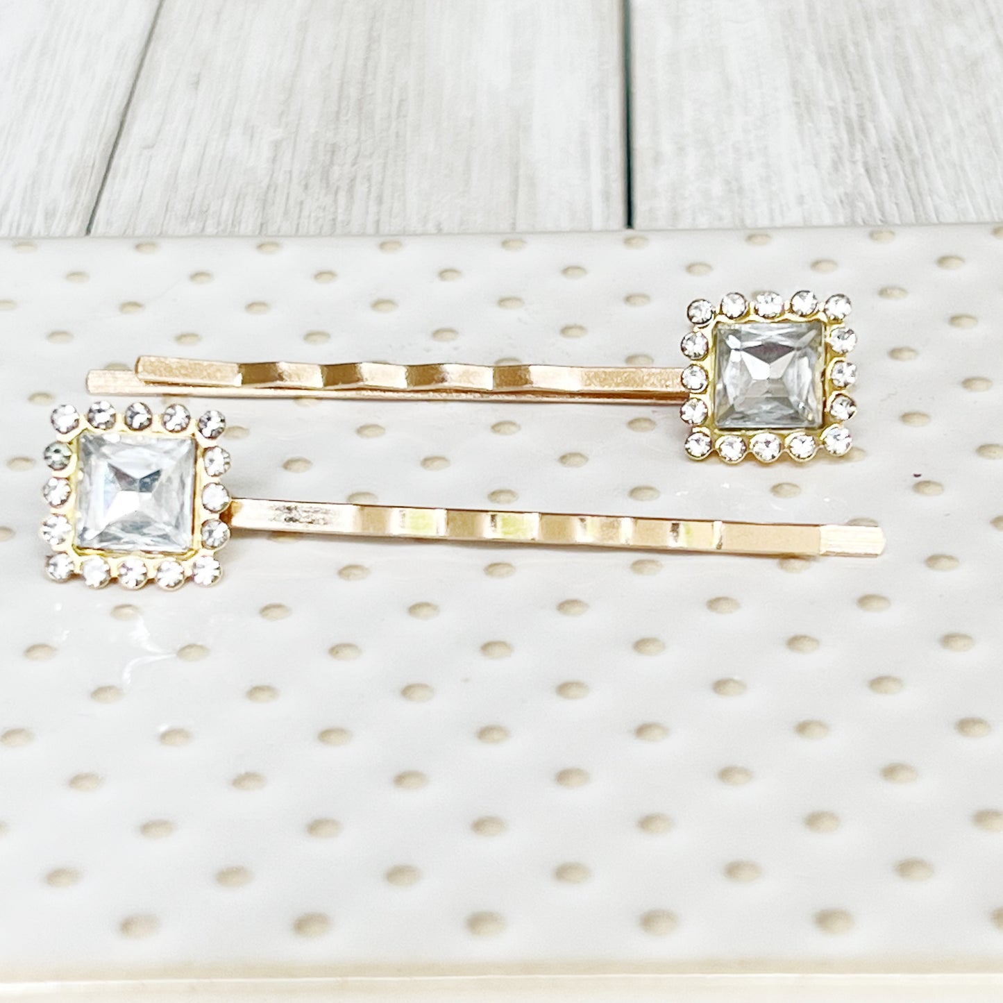 Rhinestone Square Hair Pins Hair Pins For Women Formal Bobby Pins