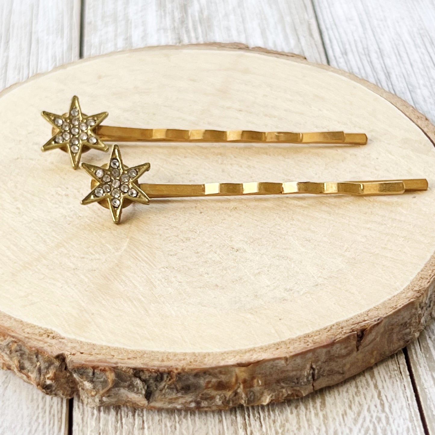 Small Gold Star Hair Bobby Pins