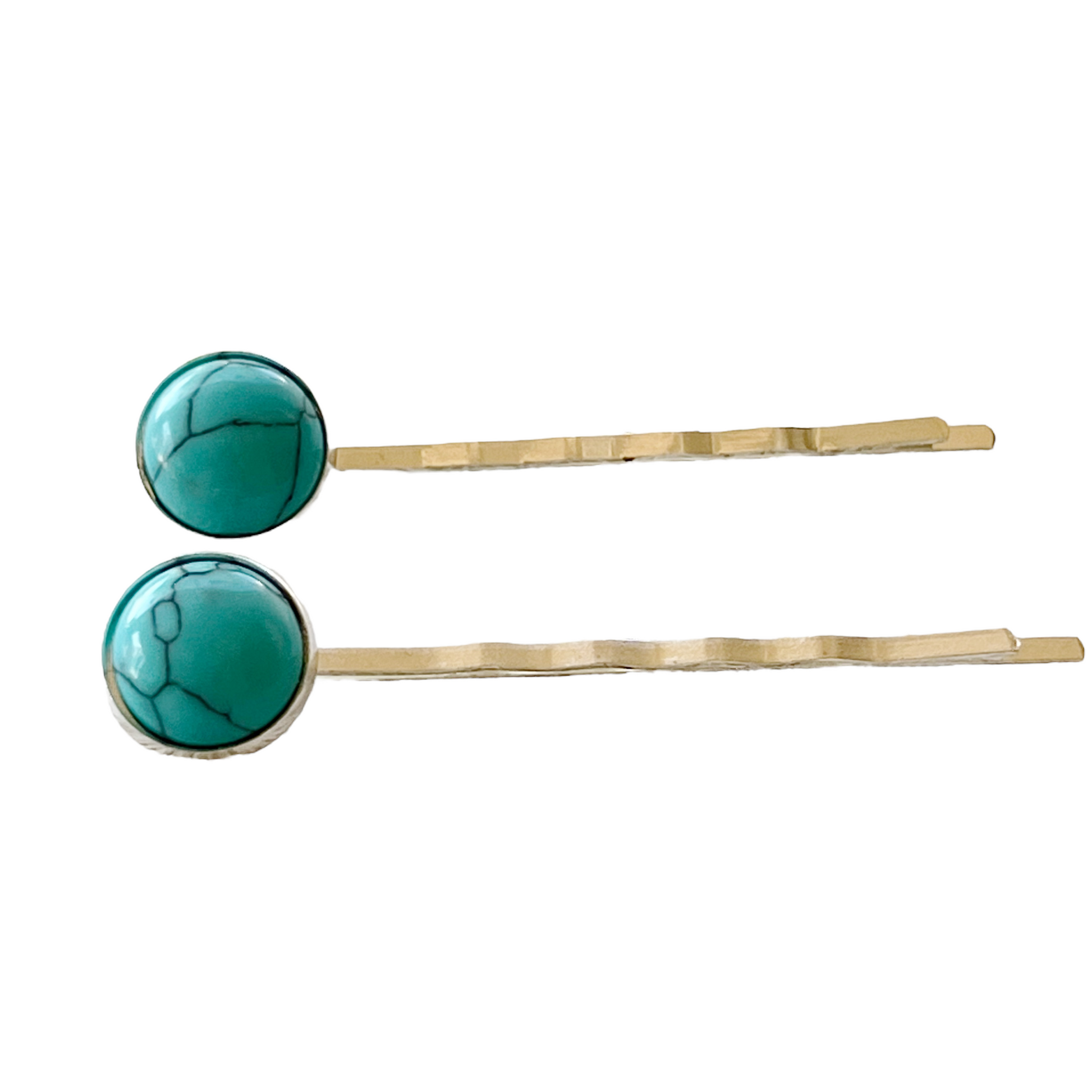 Boho Western Turquoise Silver Hair Pins - Stylish Accessories with a Western Flair