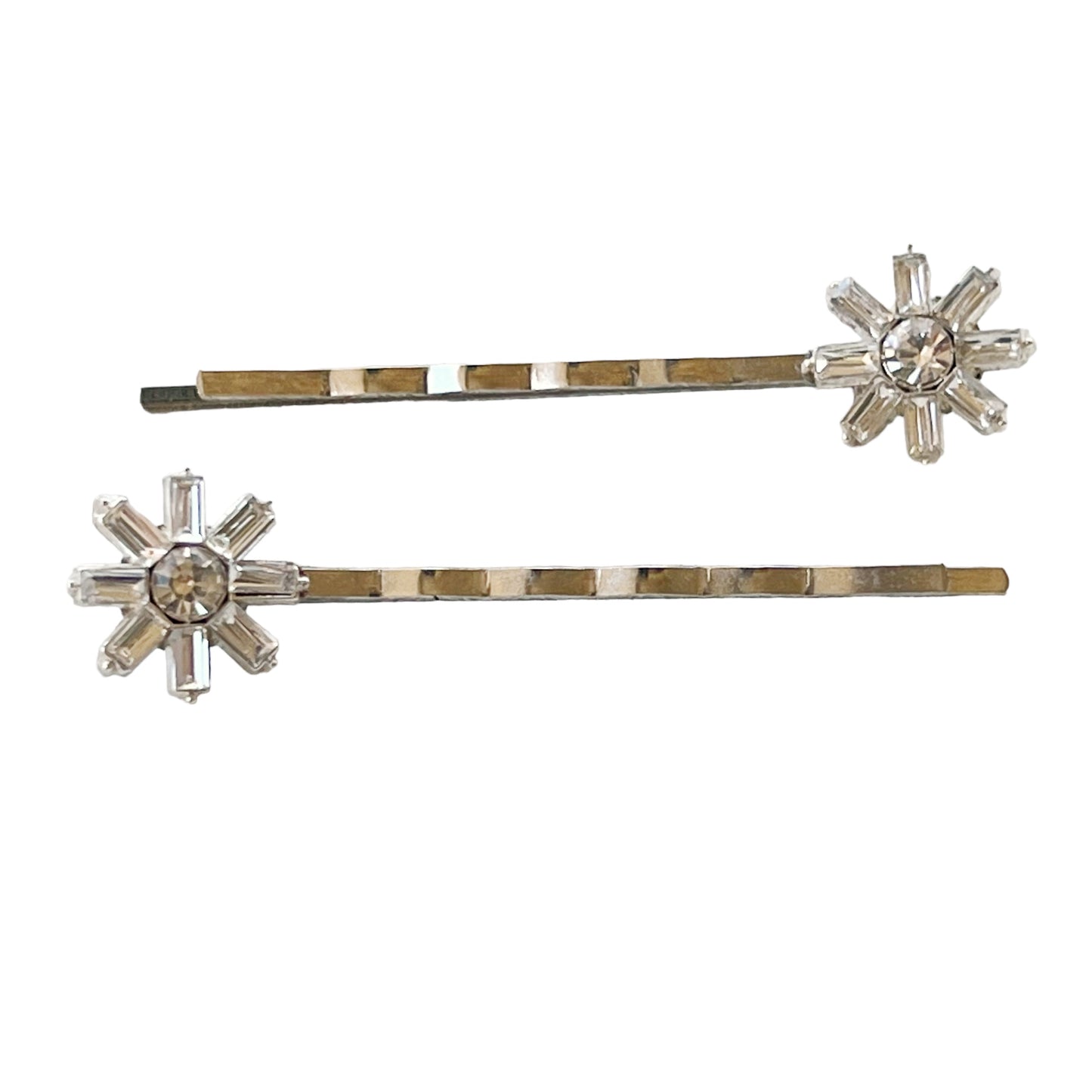 Rhinestone Snowflake Hair Pin