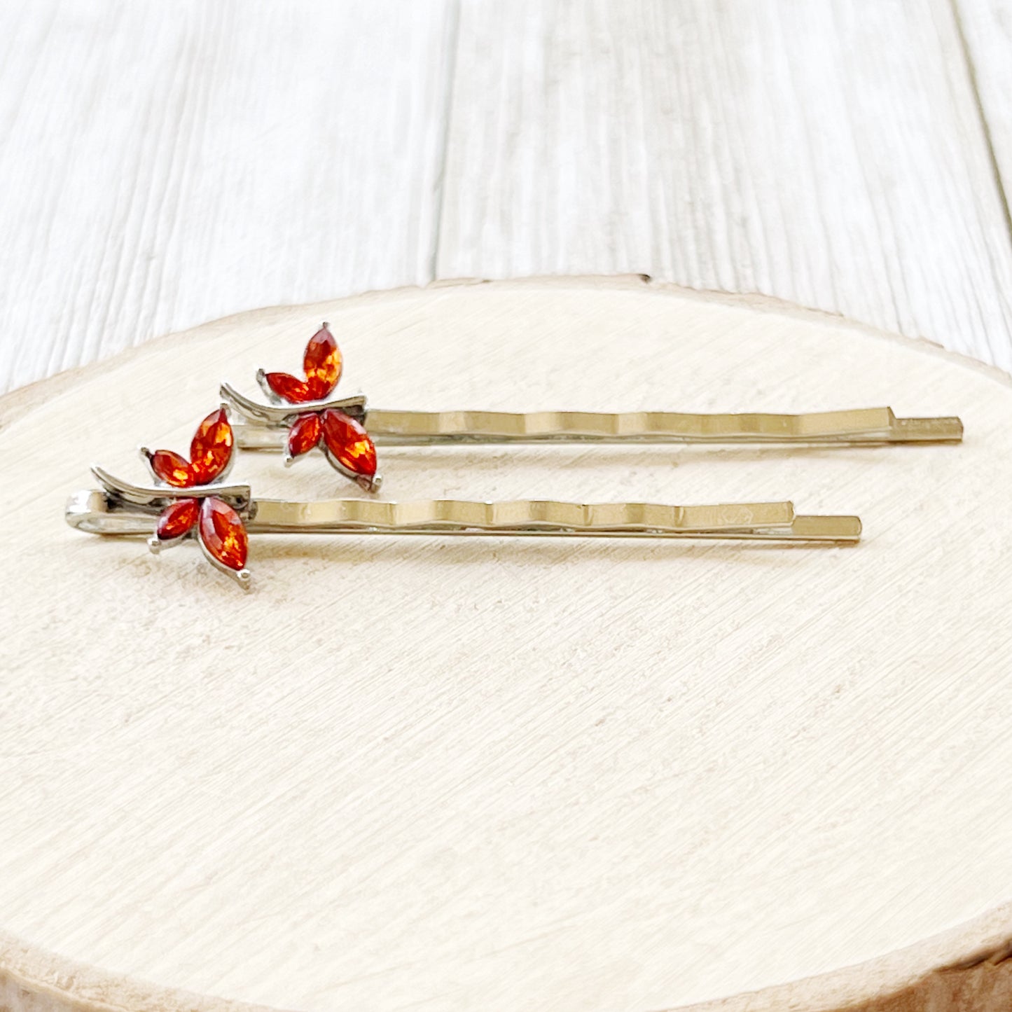 Orange Dragonfly Hair Pin, Hair Pins For Woman, Womens Hair Clip, Womens Bobby Pins, Dragonfly Bobby Pin, Rhinestone Hair Pin, Womans Barrettes