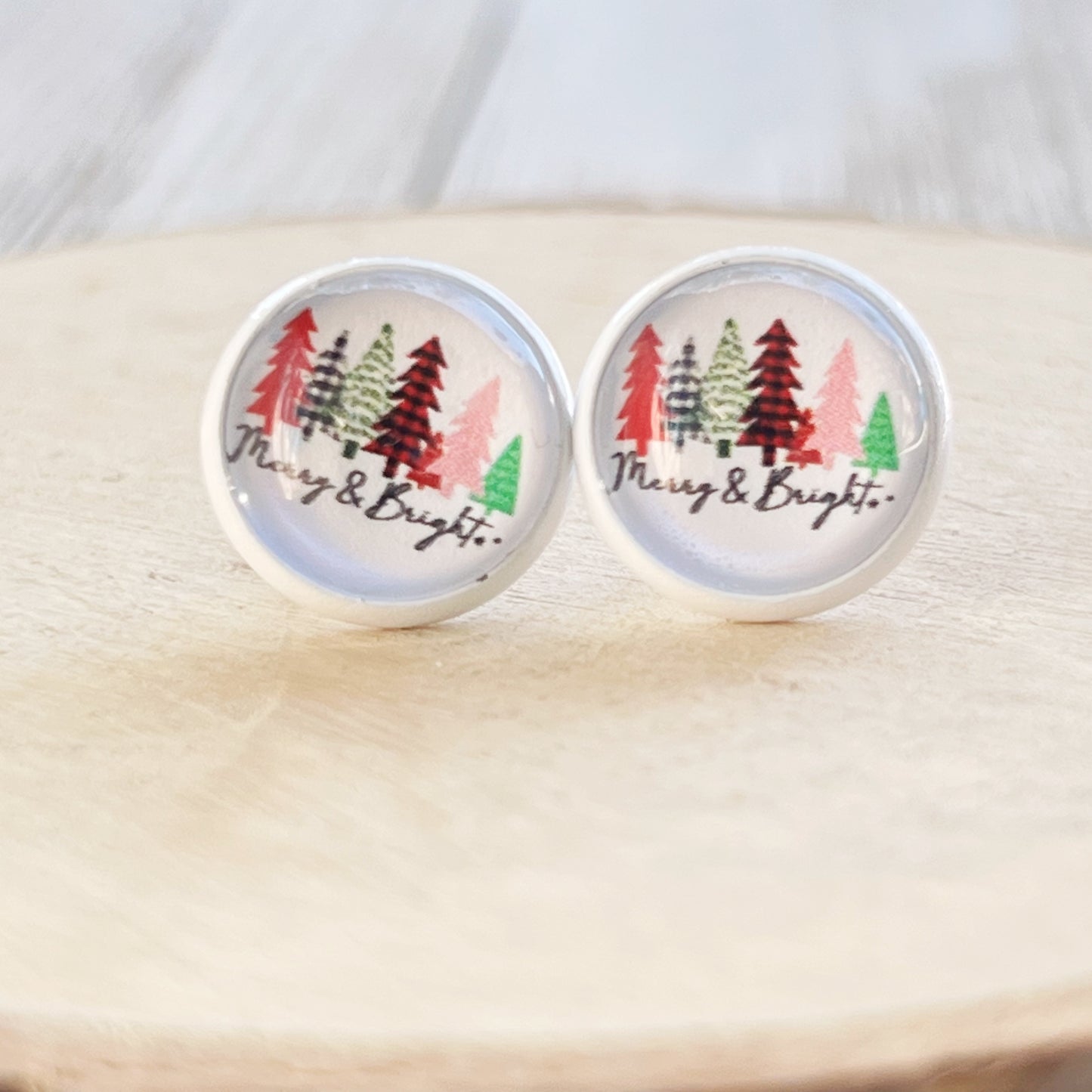 Merry & Bright Christmas Stud Earrings: Festive Accessories to Spark Holiday Cheer