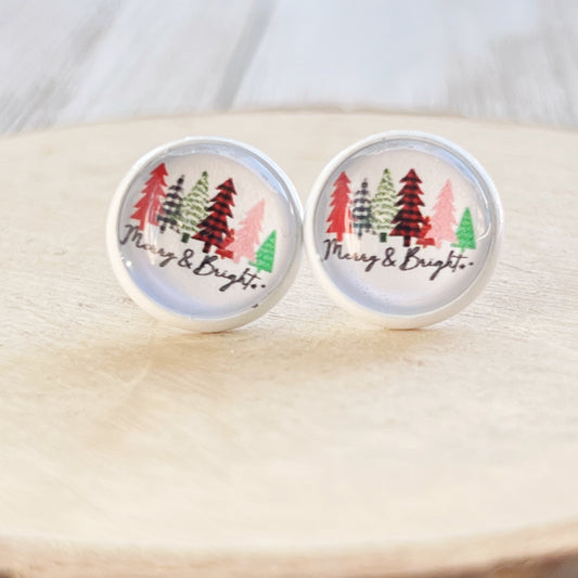 Merry & Bright Christmas Stud Earrings: Festive Accessories to Spark Holiday Cheer