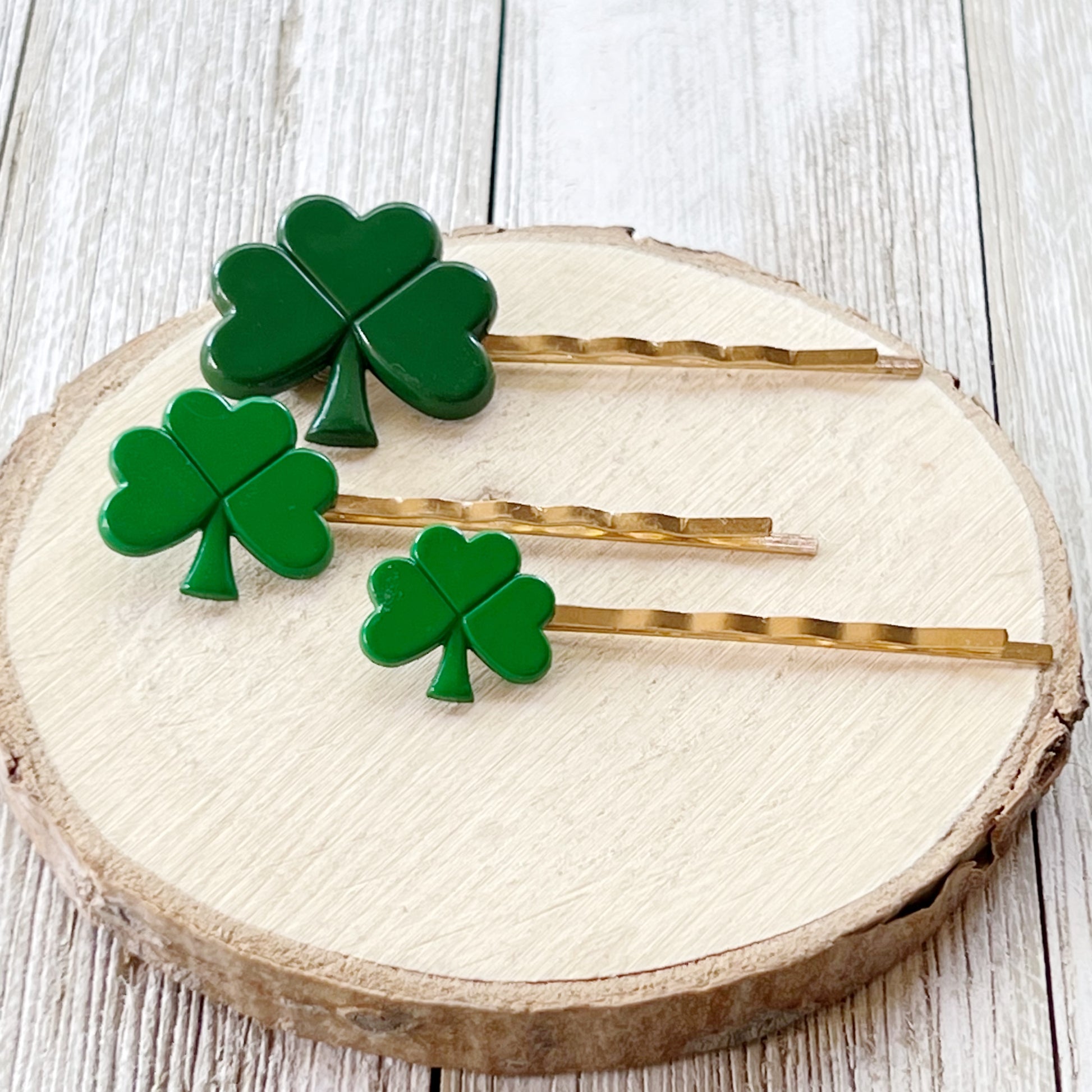 St Patricks Day Hair Pin, Green Flower Hair Pin, Floral Bobby Pin, Women Hair Clip, Decorative Hair Pin, Hair Pin for Women, Womens Barrette