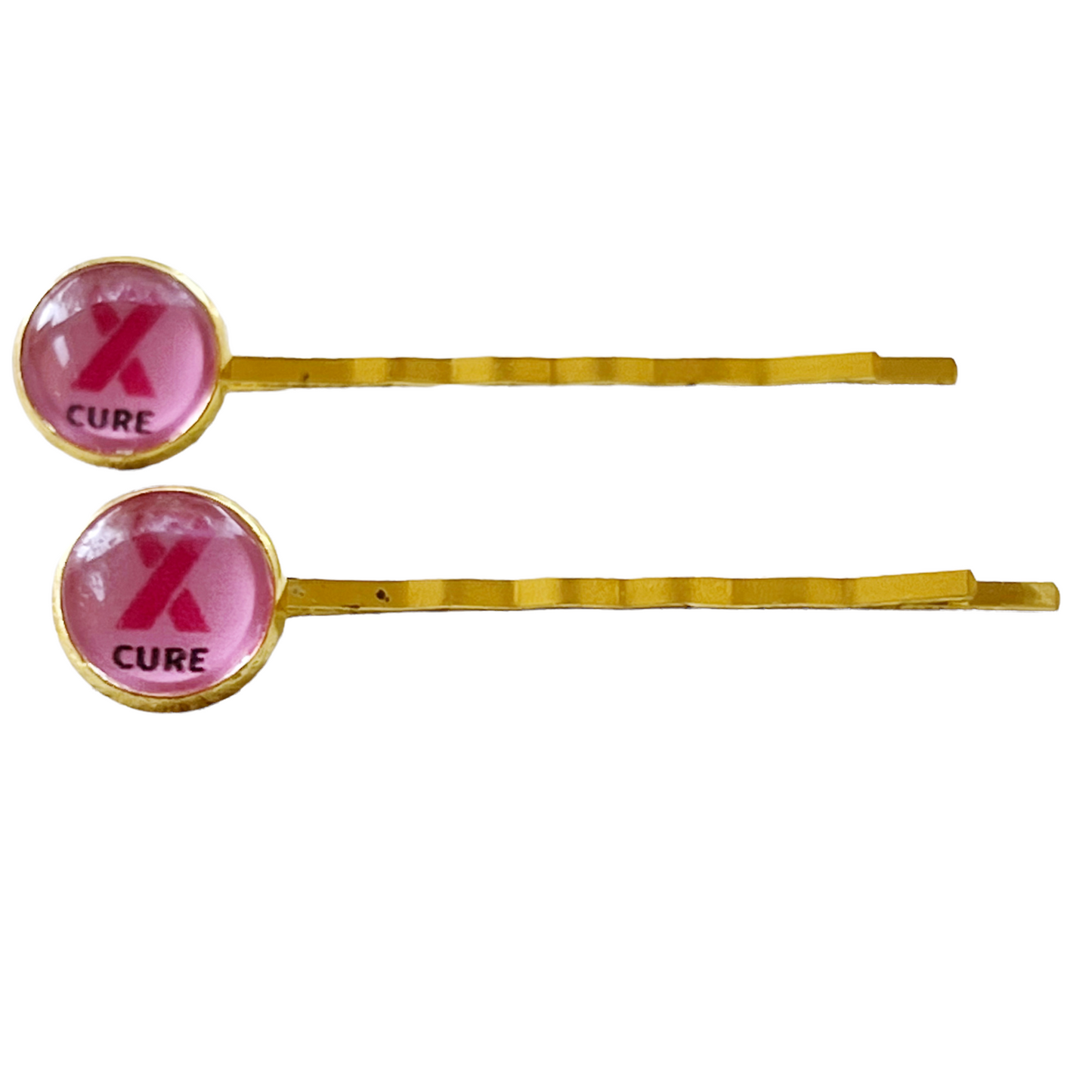 Breast Cancer Awareness Ribbon Hair Pins - Show Your Support with Stylish Awareness Accessories