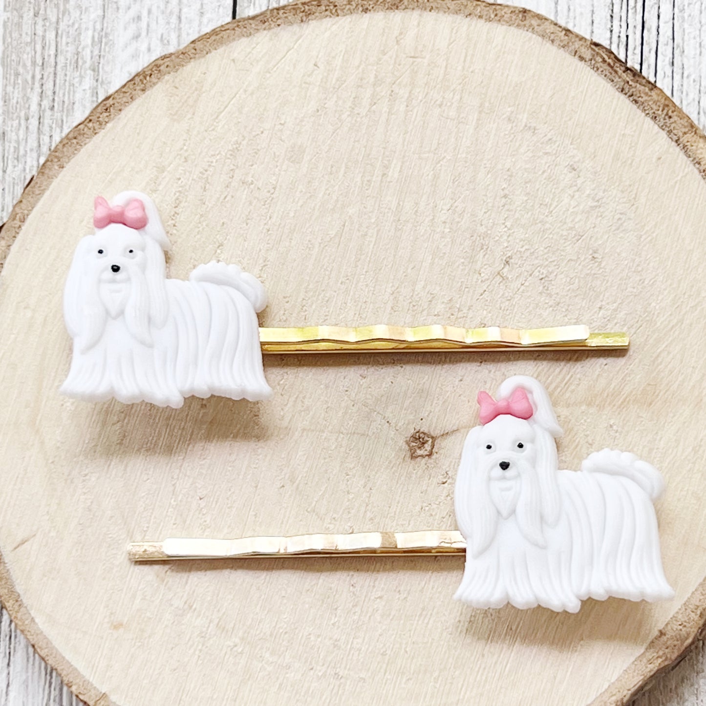 White Dog Hair Pins: Charming Accessories for Dog Lovers