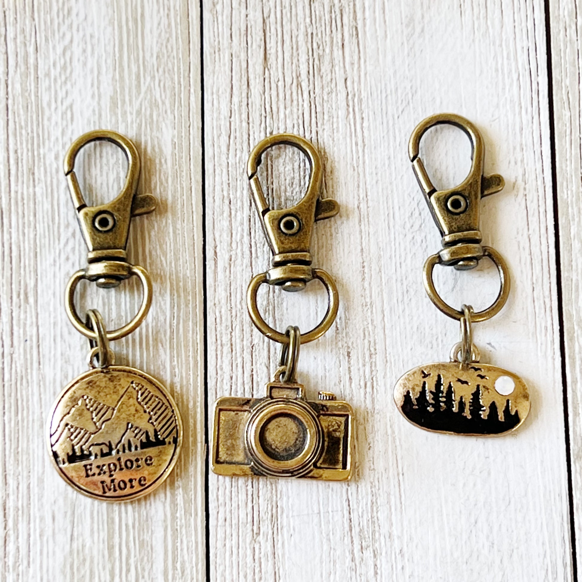 Explore More Zipper Pull Keychain Purse Charms - Adventure-inspired Accessories