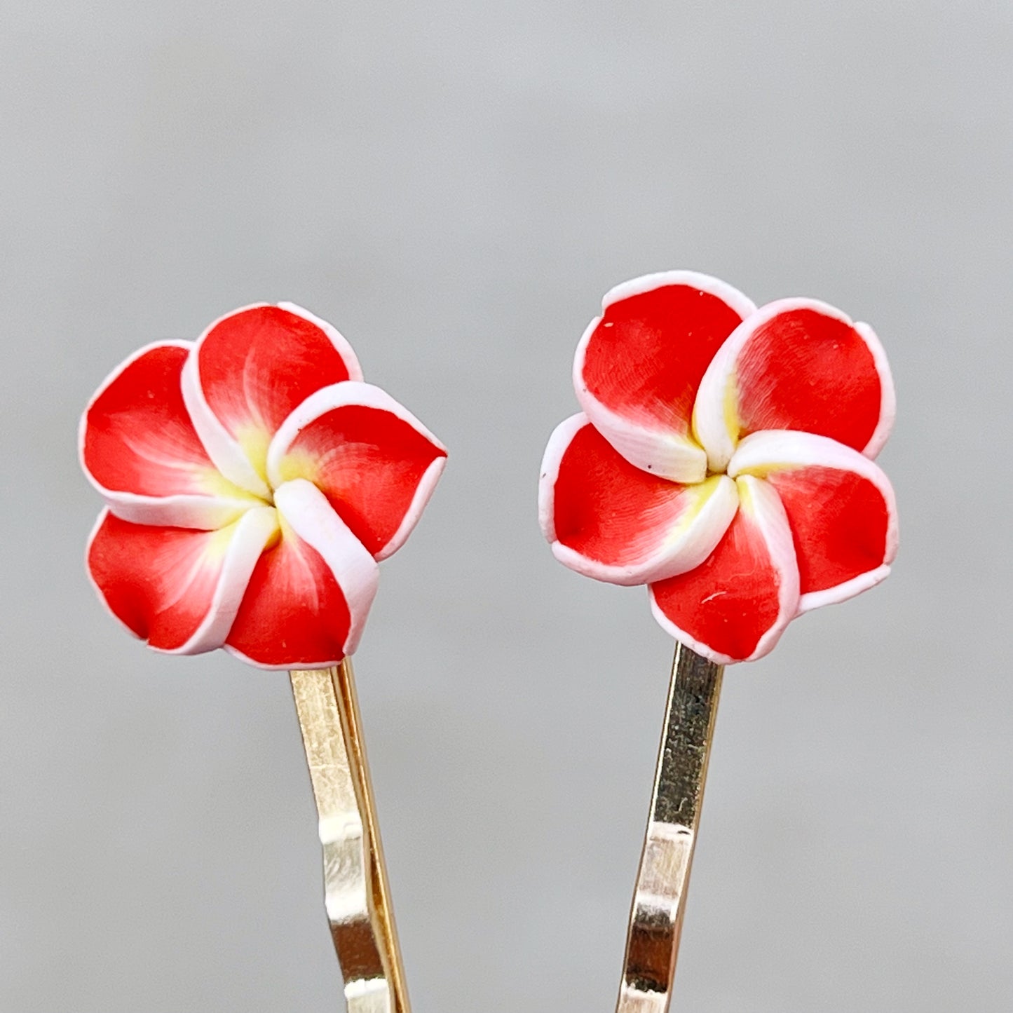 Red Flower Hair Pin, Wedding Hair Jewelry, Flower Hair Pin, Bridal Hair Accessories Flower Bobby Pin