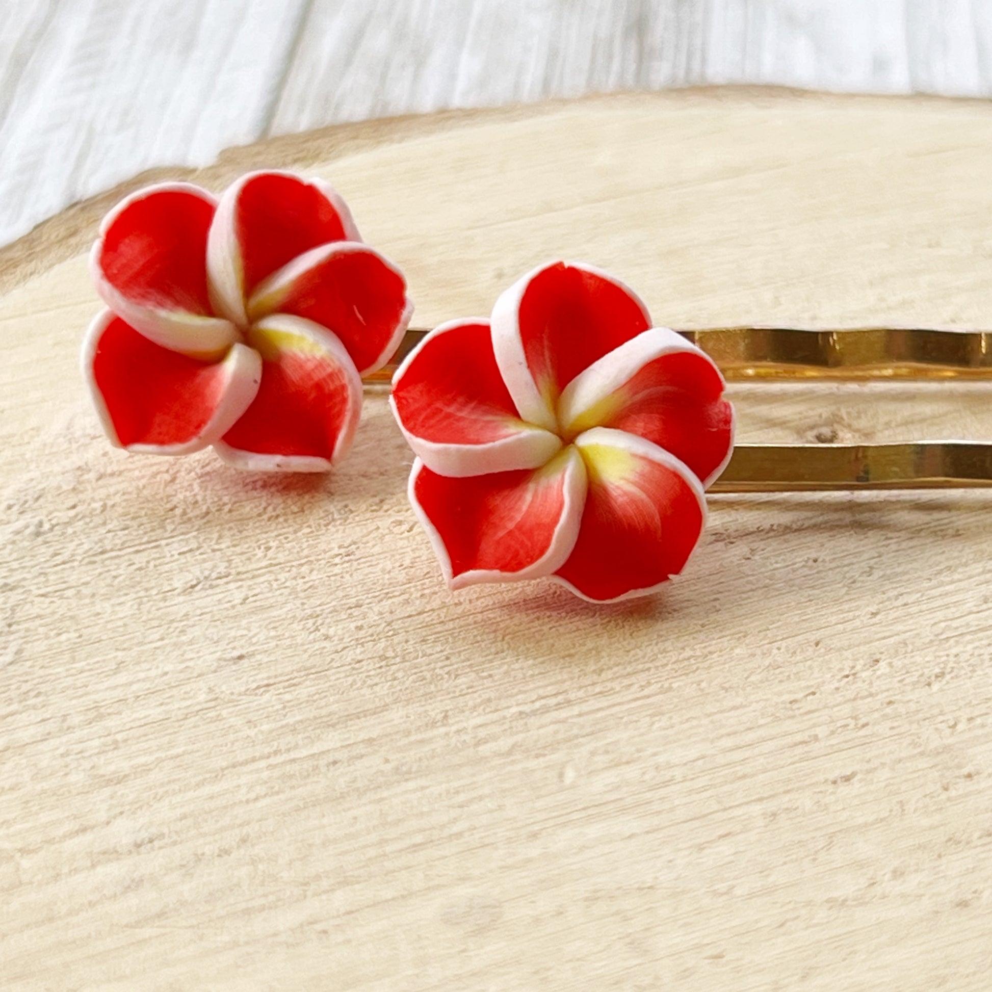 Red Flower Hair Pin, Wedding Hair Jewelry, Flower Hair Pin, Bridal Hair Accessories Flower Bobby Pin