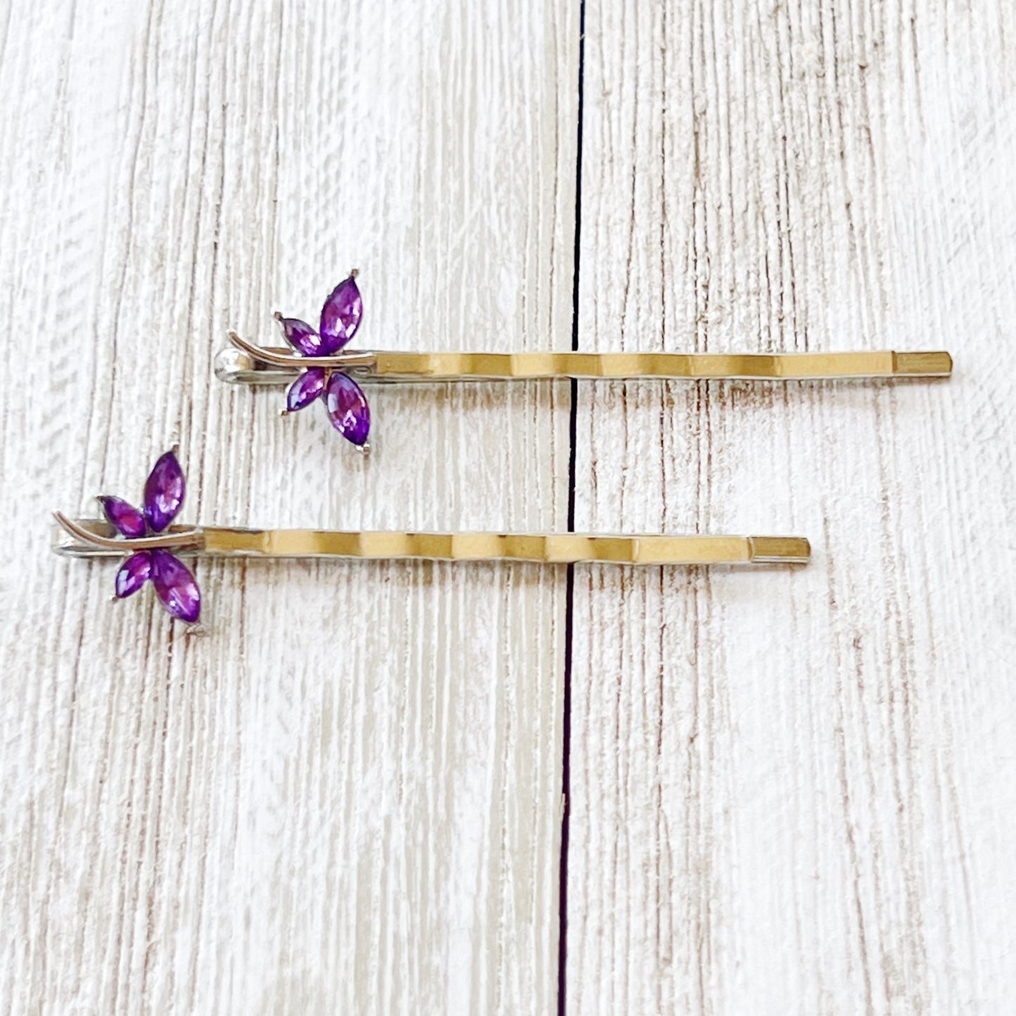 Purple Dragonfly Hair Pin, Hair Pins For Woman, Womens Hair Clip, Womens Bobby Pins, Dragonfly Bobby Pin, Rhinestone Hair Pin, Womans Barrettes