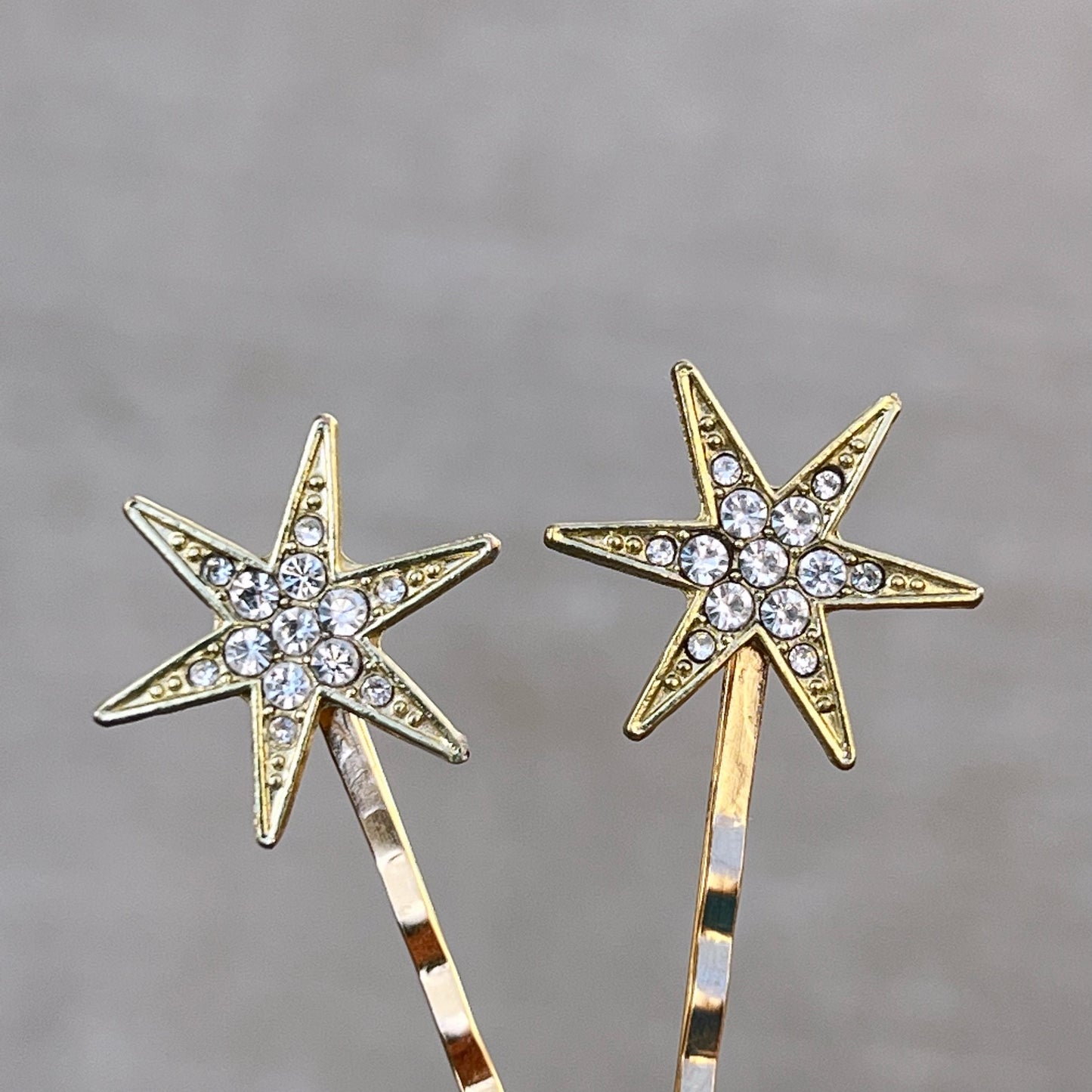 Gold Star Hair Bobby Pins