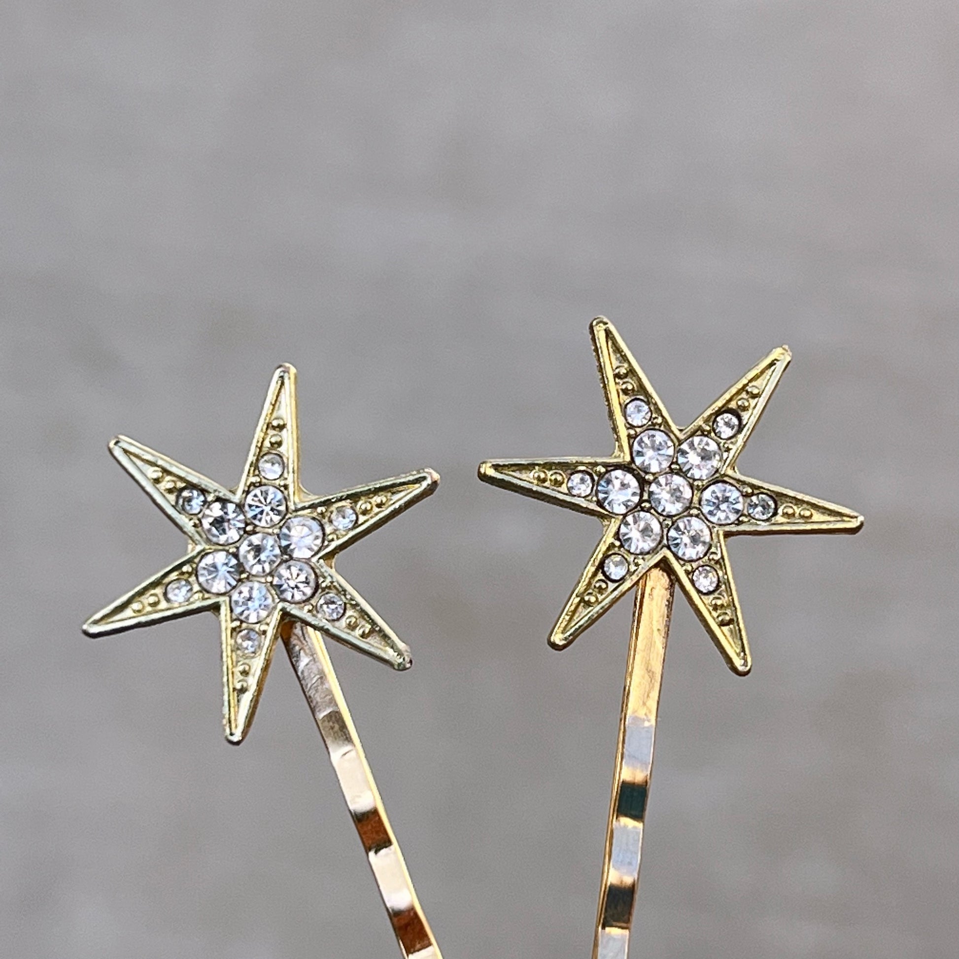 Gold Star Hair Bobby Pins