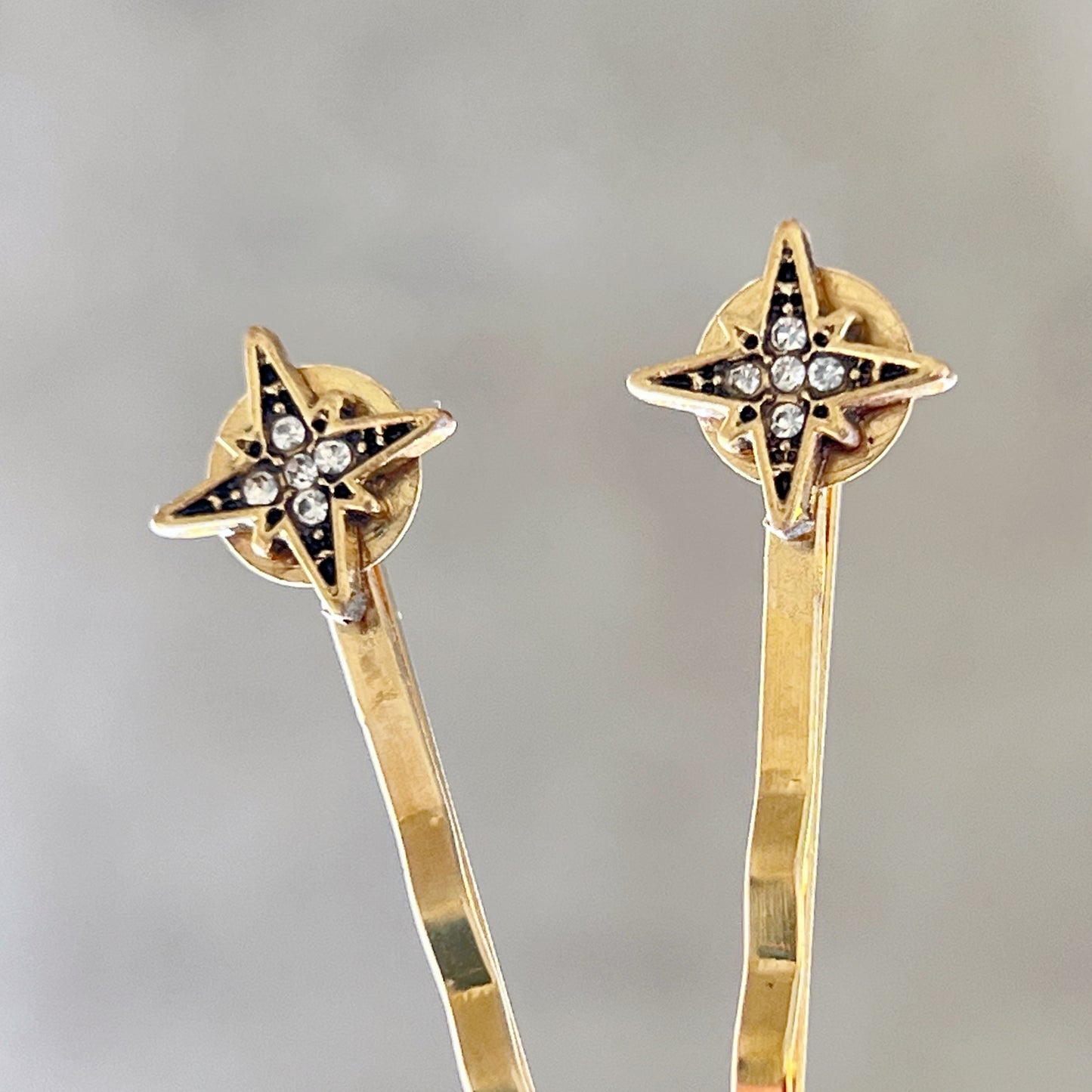 Tiny Gold Star Hair Bobby Pins