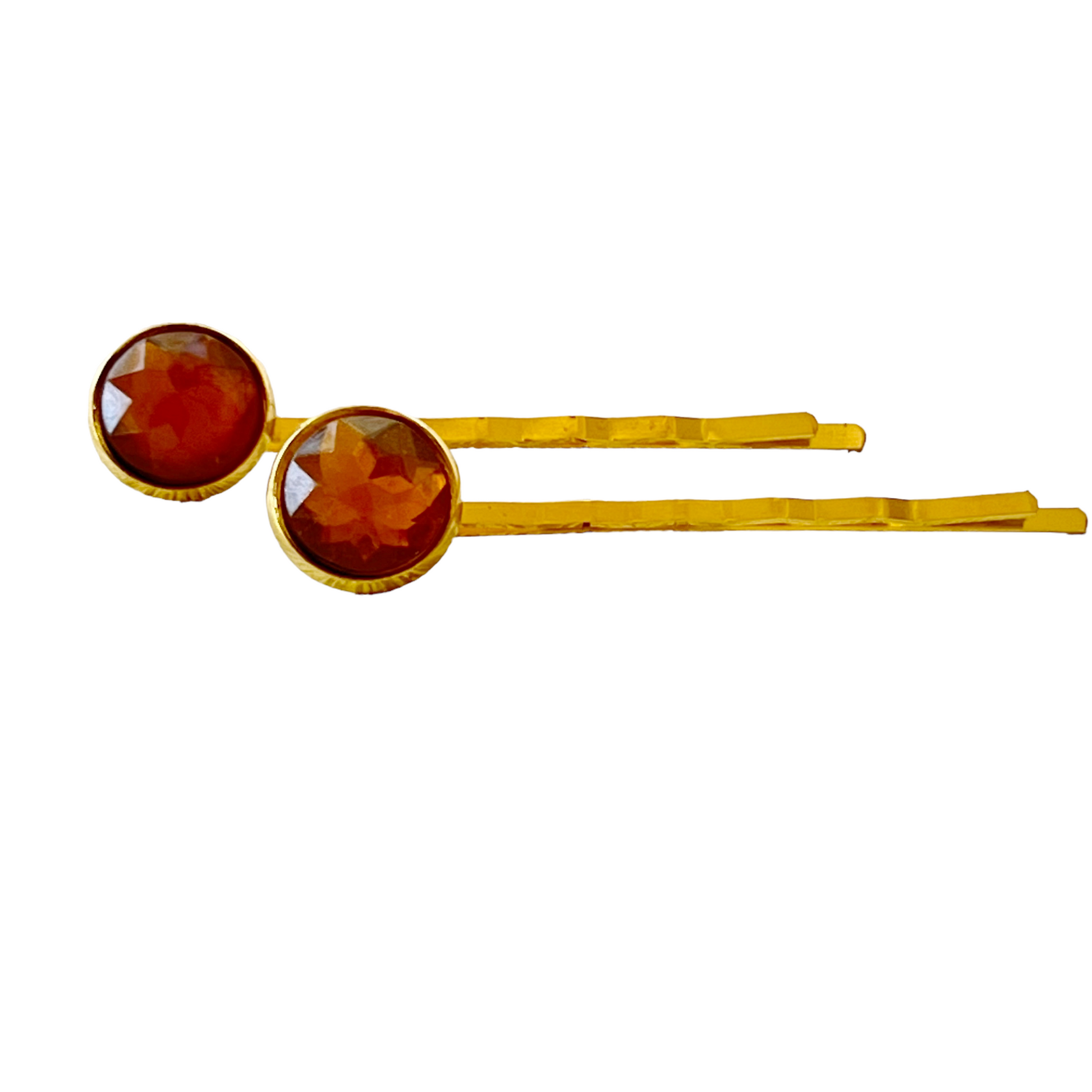 Brown Acrylic Gold Hair Pins: Chic & Stylish Hair Accessories