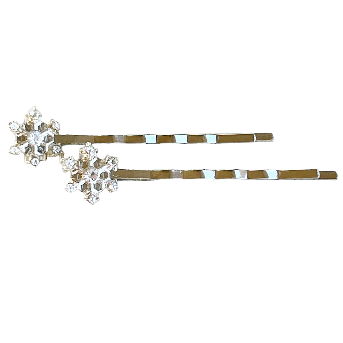 Rhinestone Snowflake Hair Pin