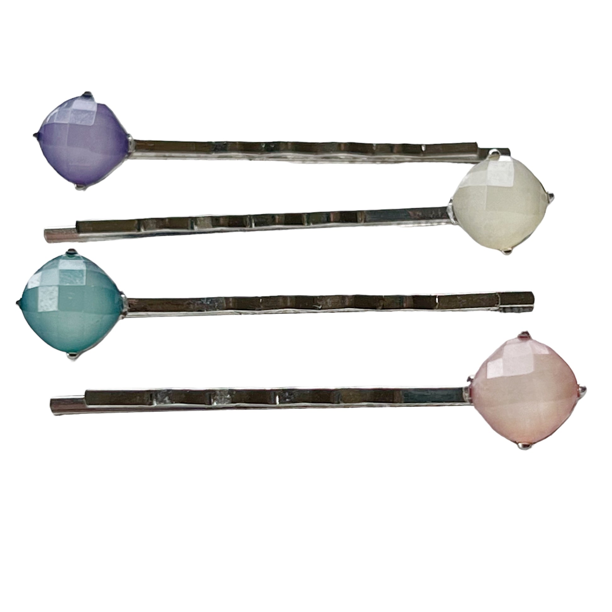 Pastel Rhinestone Hair Pins