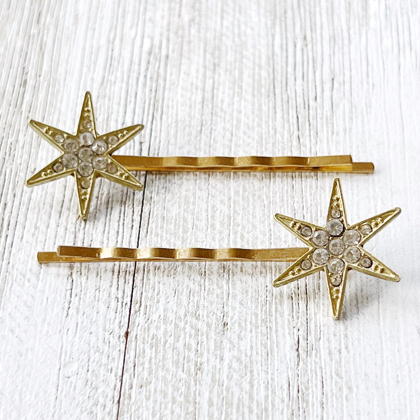 Gold Star Hair Bobby Pins