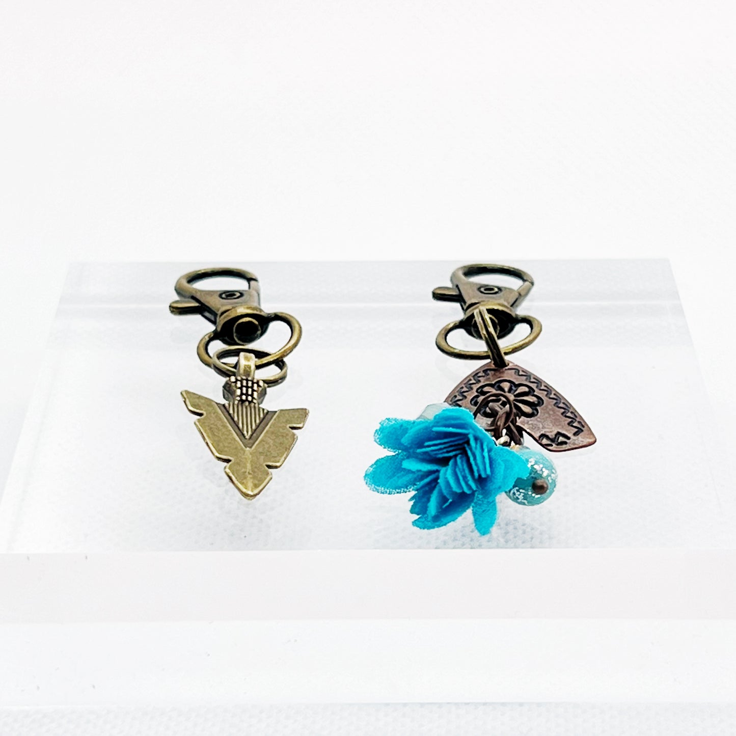 Western Zipper Pull Keychain Charm