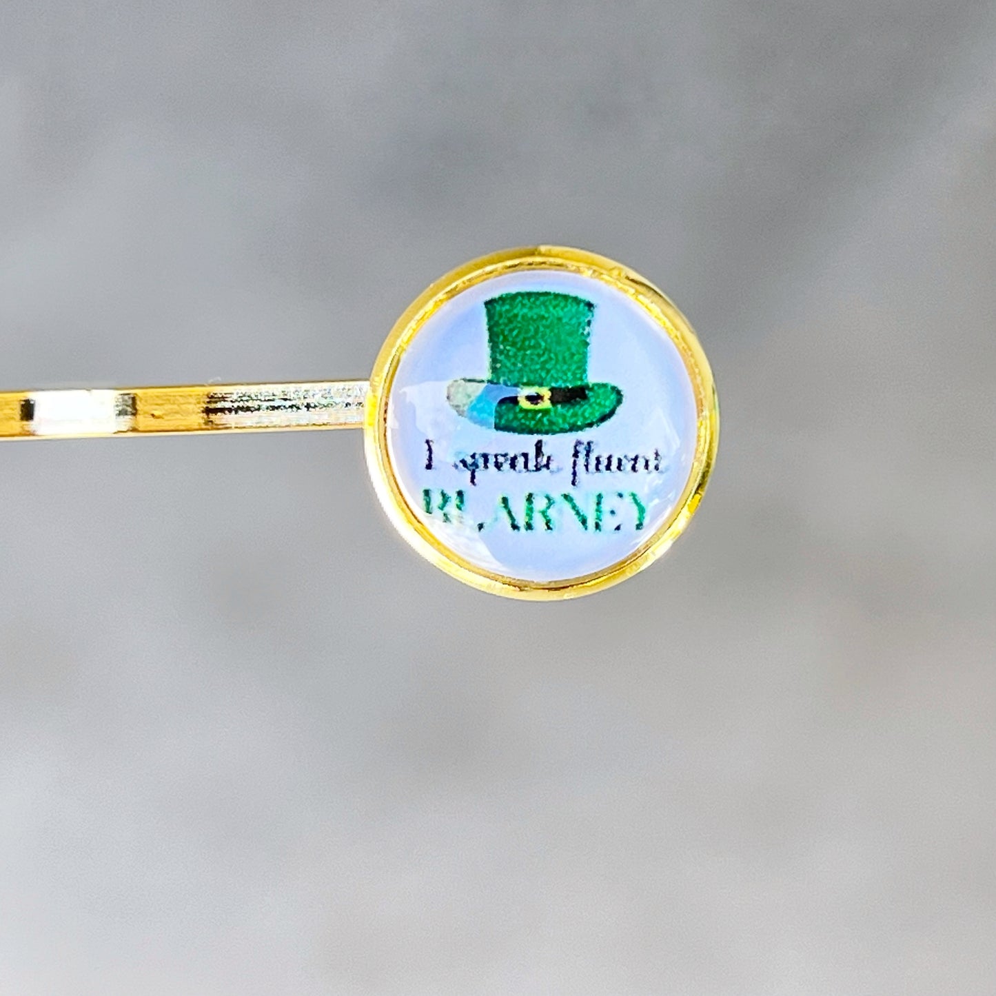 Set of 4 St. Patrick's Day Hair Pins with Funny Sayings: Festive Accessories