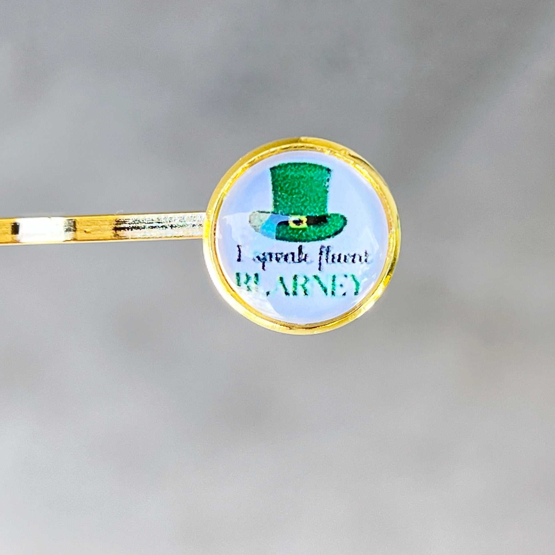 Set of 4 St. Patrick's Day Hair Pins with Funny Sayings: Festive Accessories